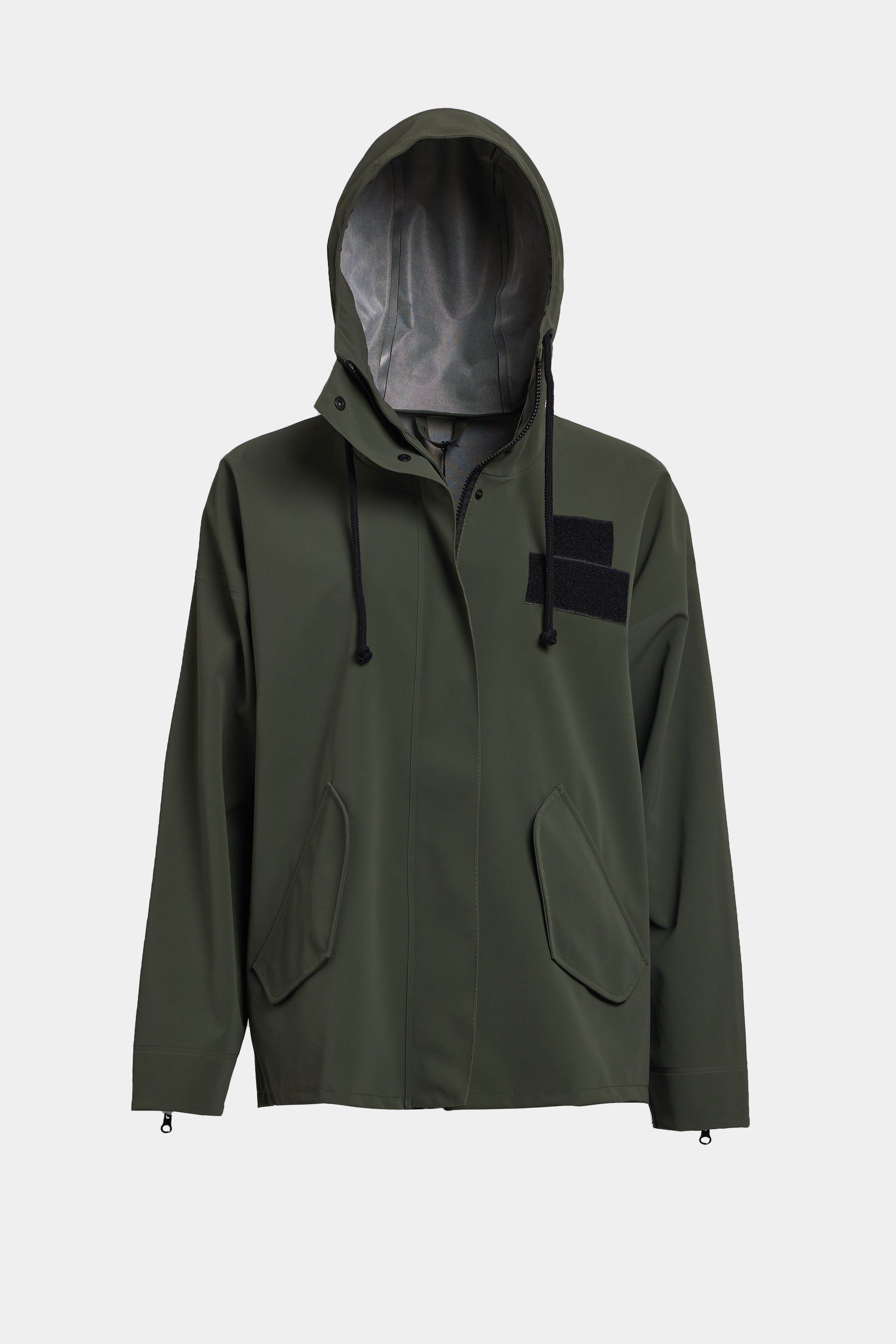 Stutterheim Faversham Matte Raincoat In Green