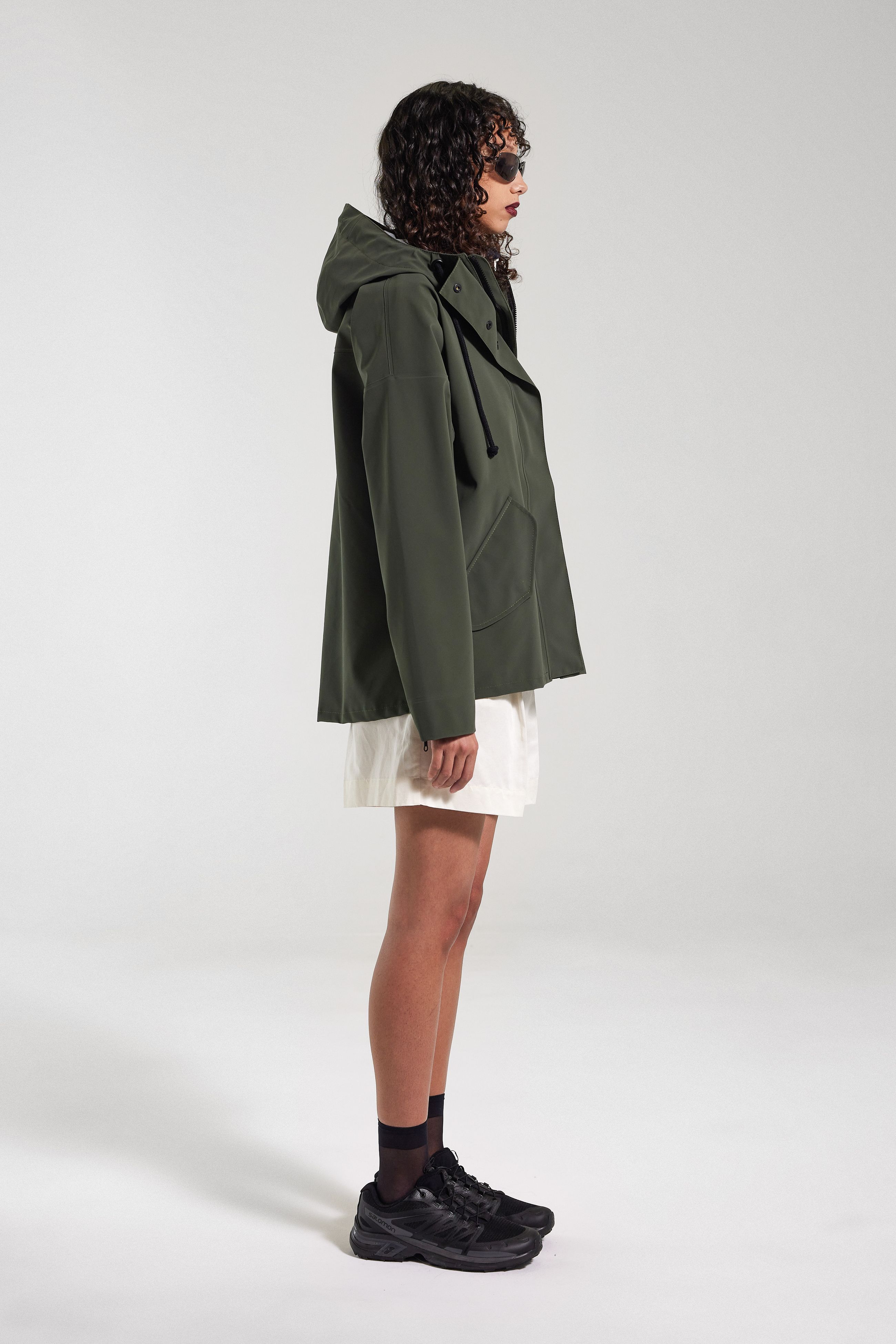 Stutterheim Faversham Matte Raincoat In Green