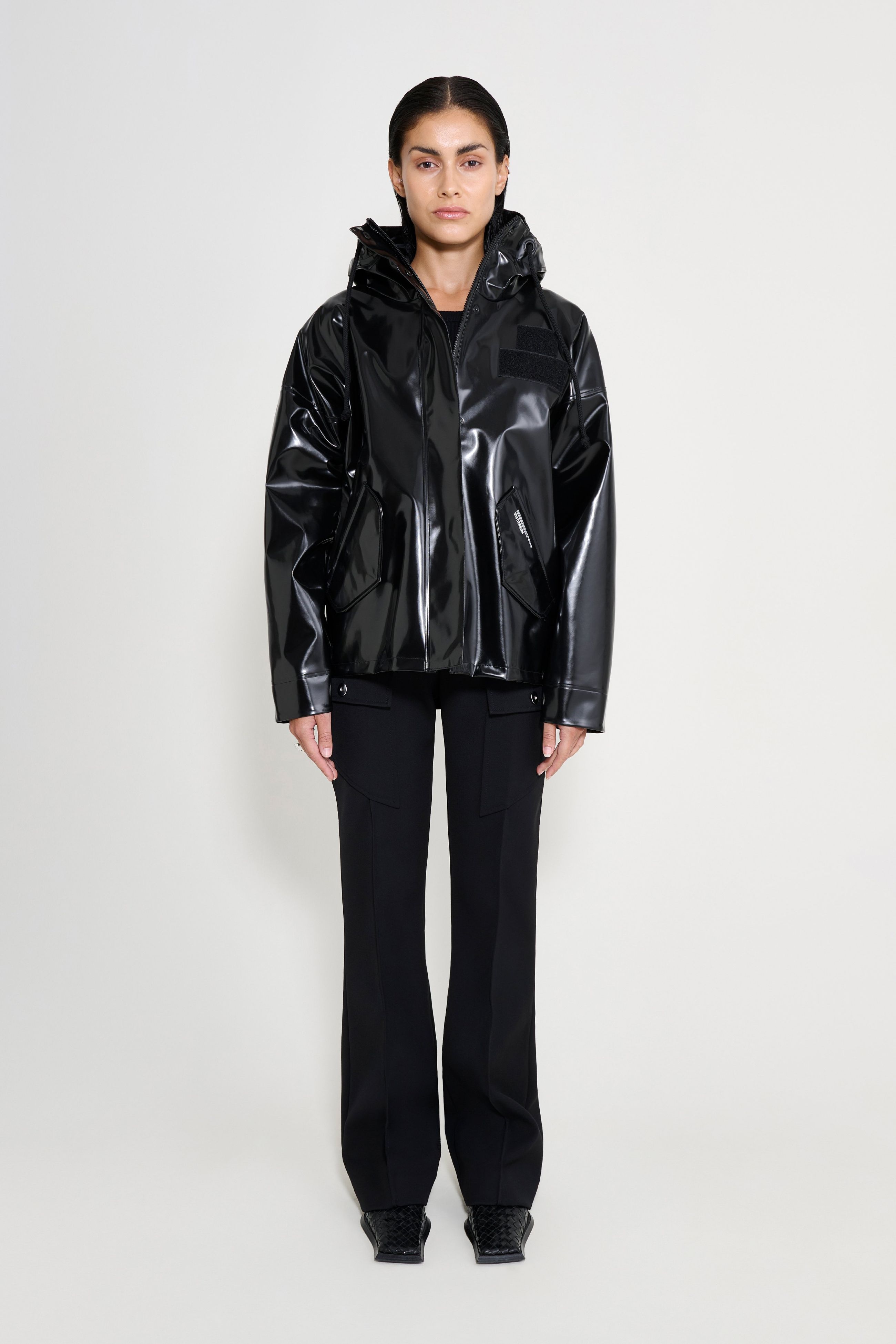 stutterheim faversham opal raincoat black women jackets raincoats