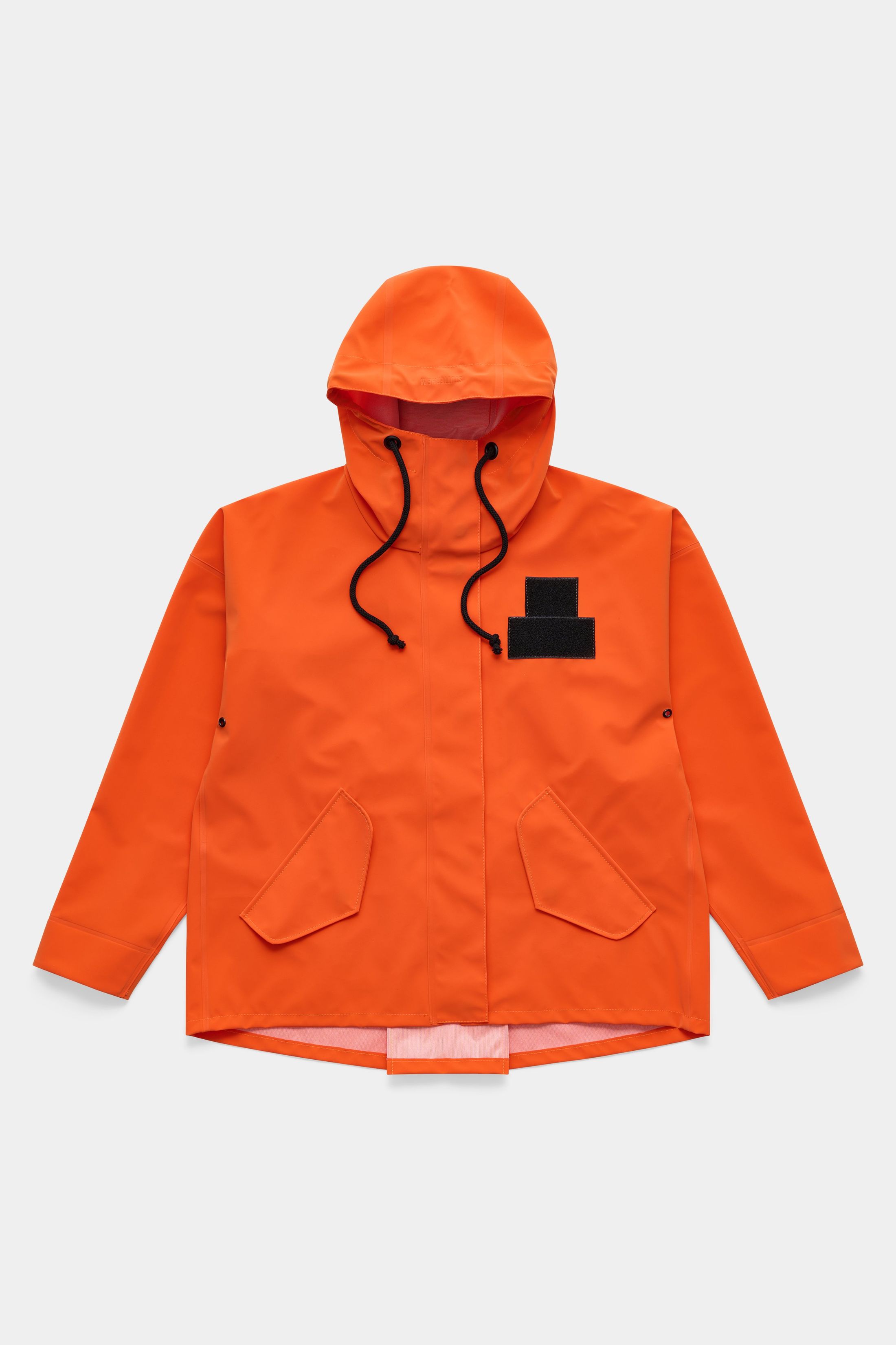 stutterheim faversham rain jacket matte pumpkin women jackets