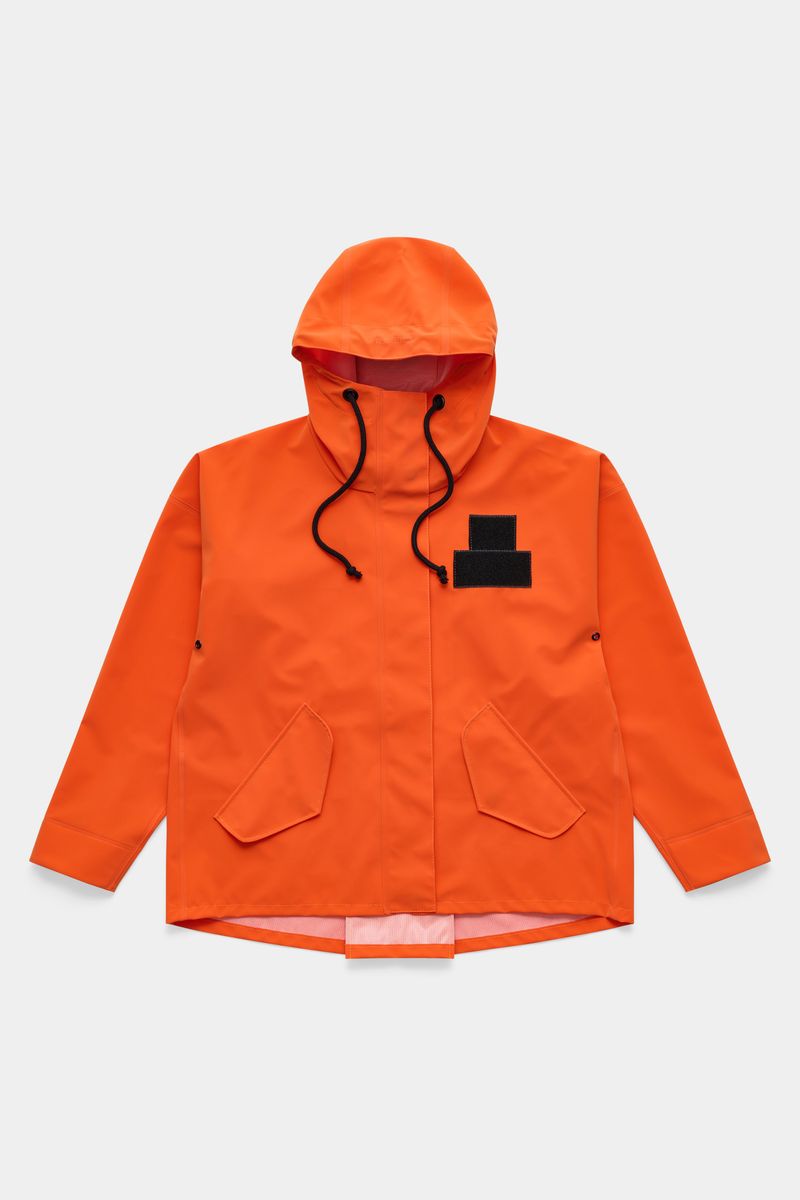 Stutterheim Faversham Rain Jacket Matte Pumpkin