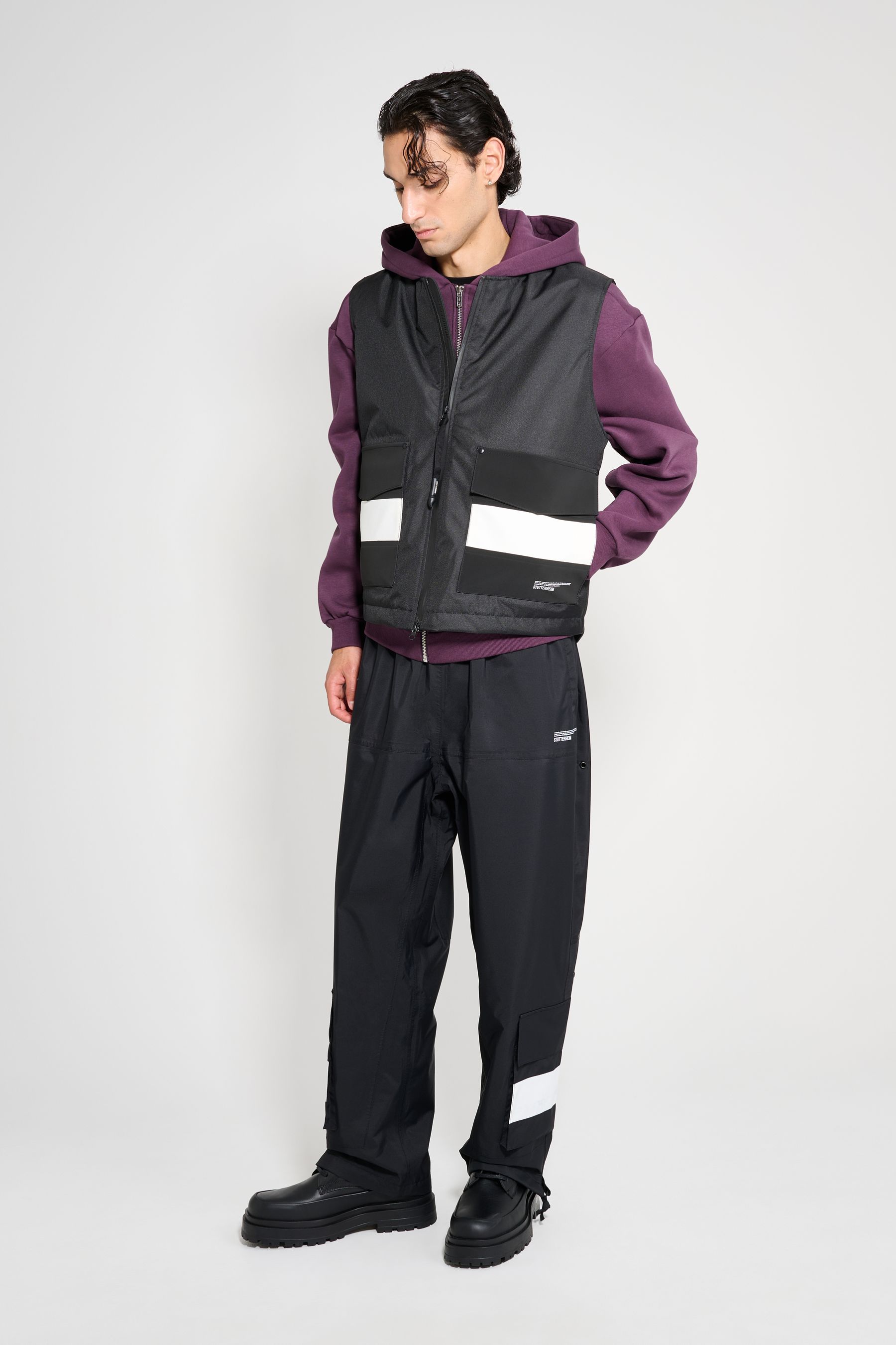 stutterheim flempan vest black men jackets vests