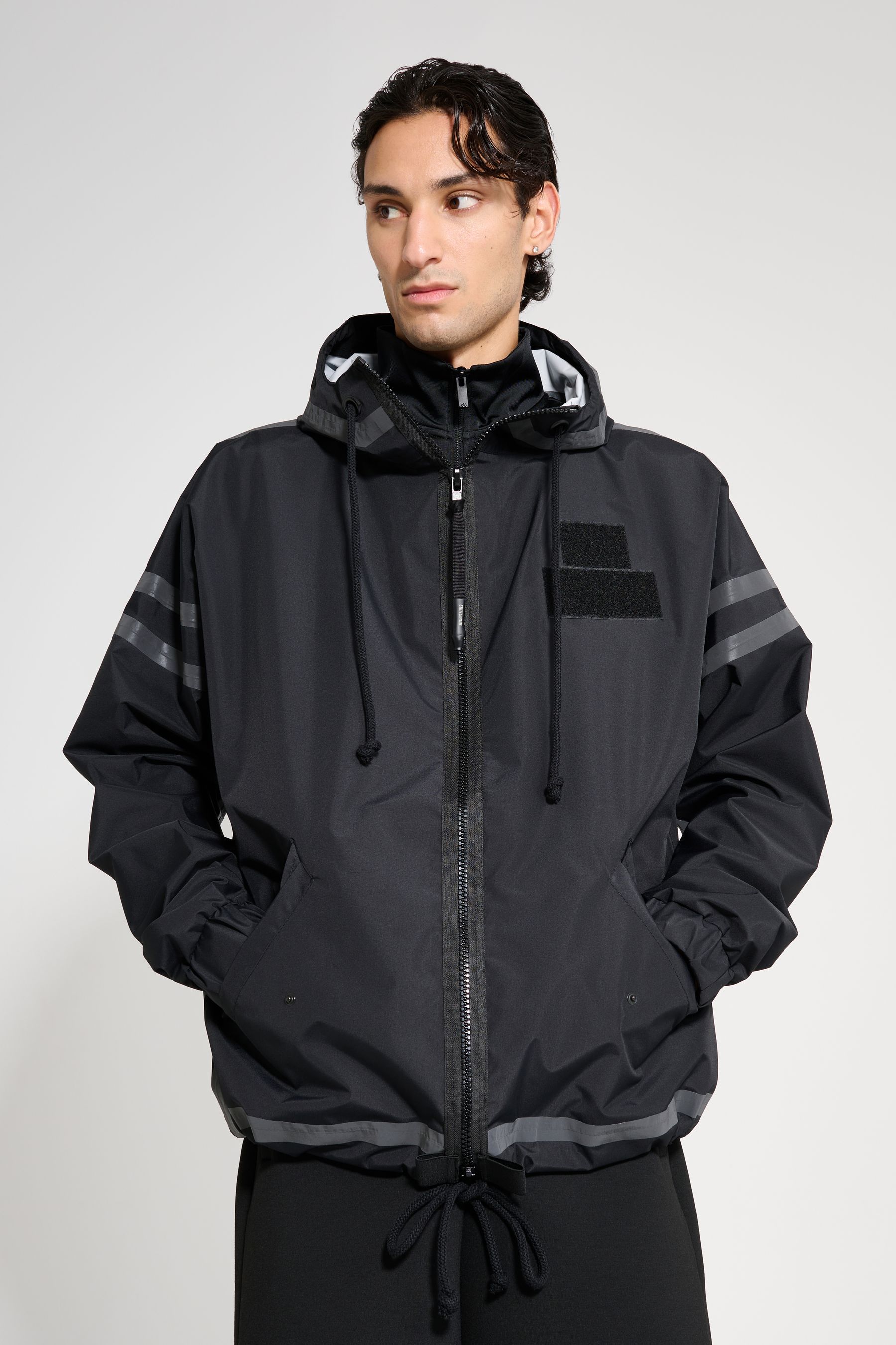 stutterheim forsa full zip black men jackets