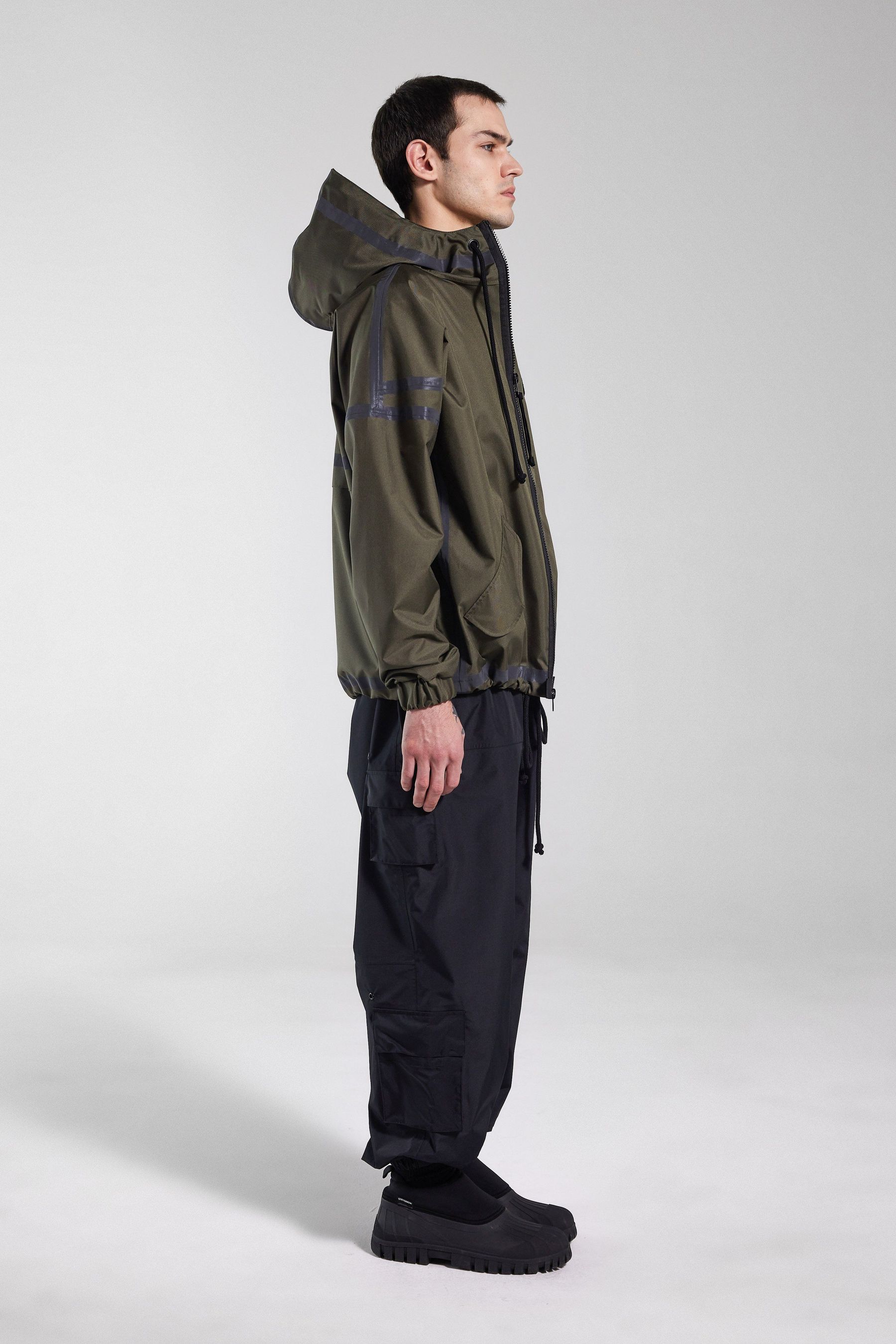stutterheim forsa full zip jacket green men jackets raincoats