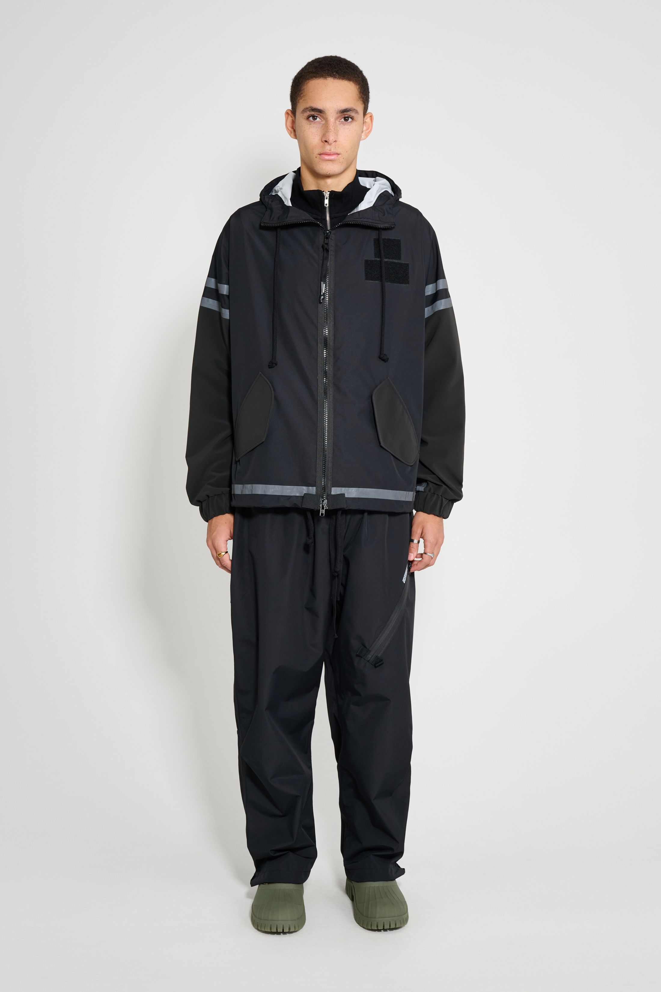 stutterheim forsa full zip jacket black men jackets