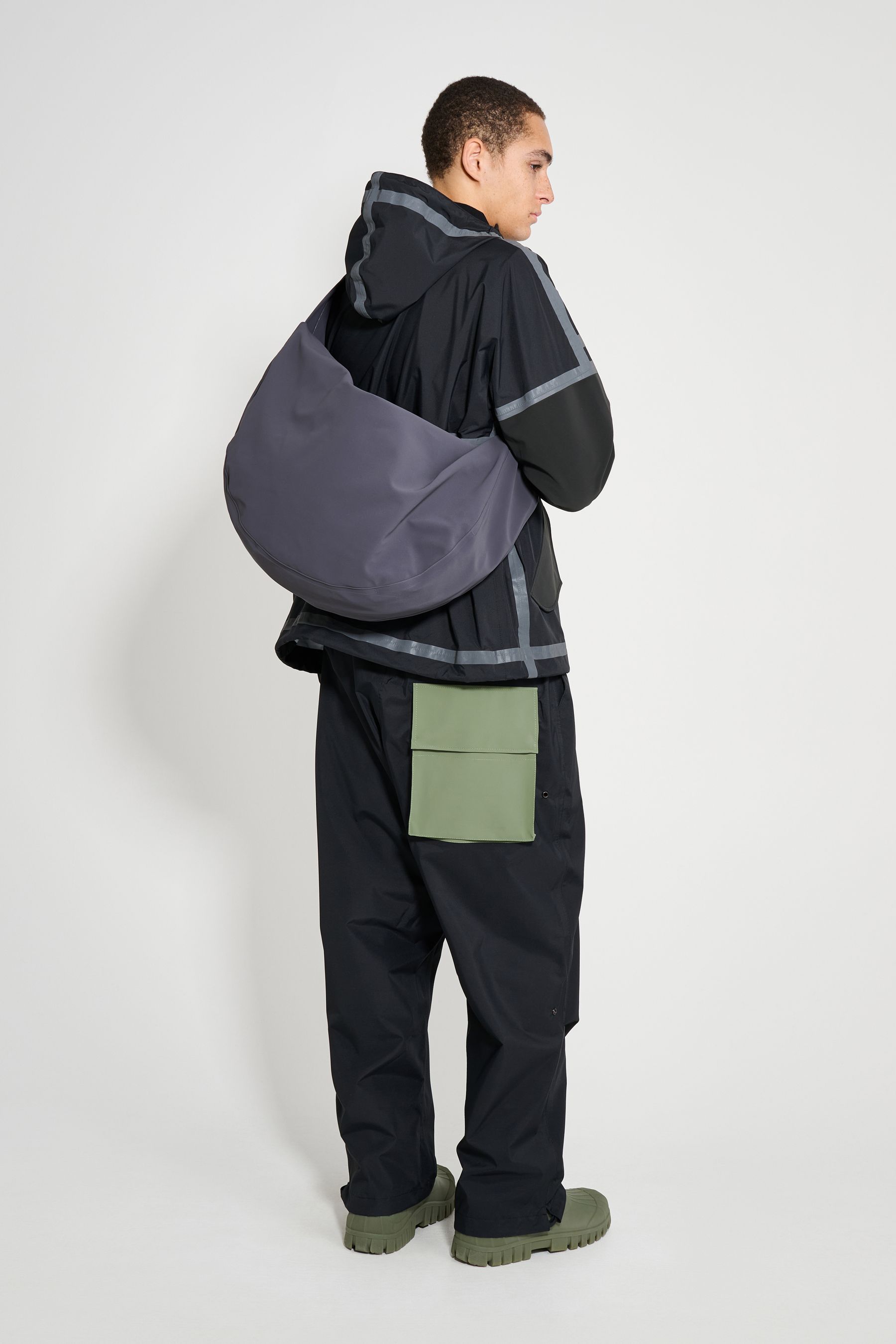 stutterheim forsa full zip jacket black men jackets