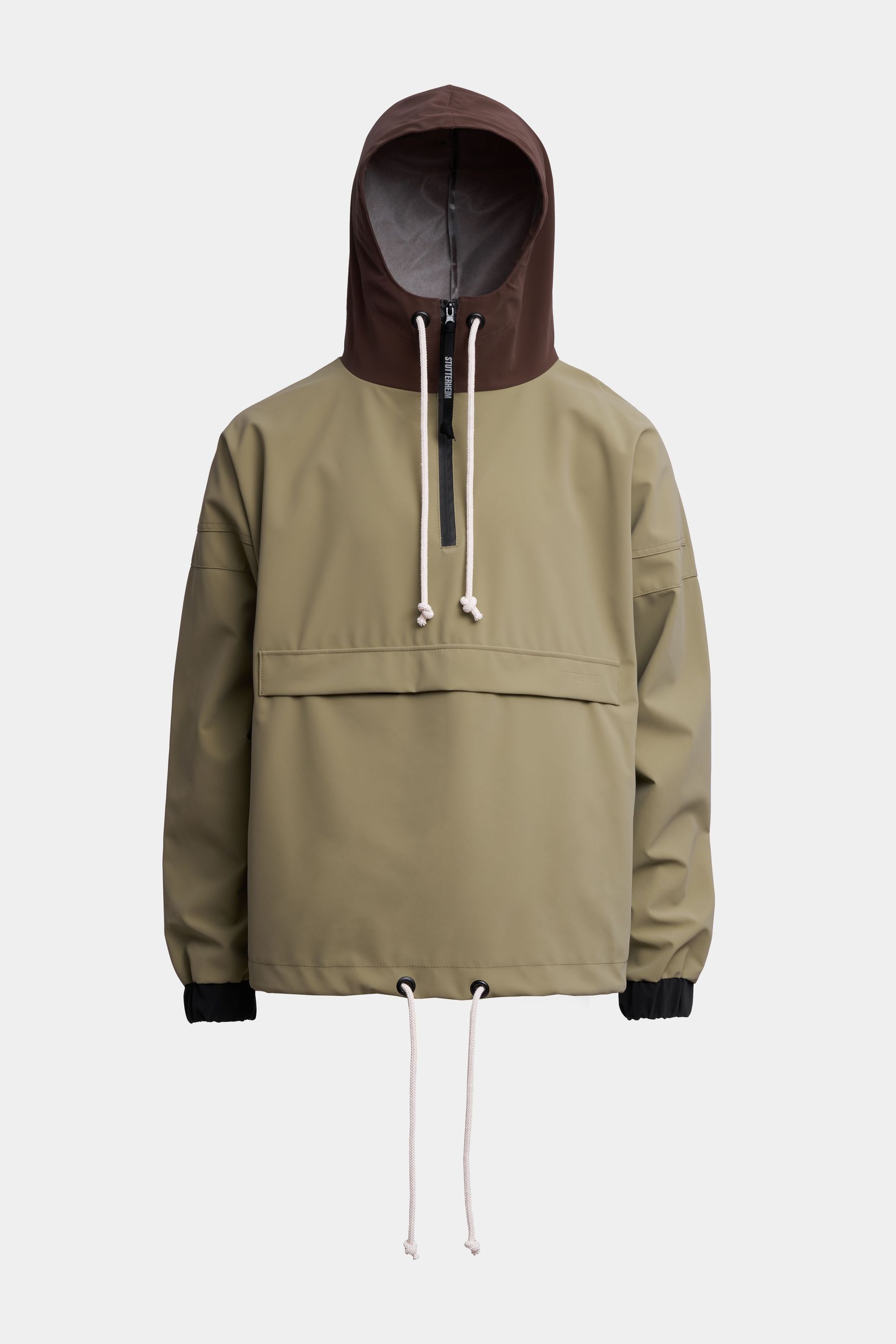 stutterheim forsa matte anorak aloe men jackets raincoats