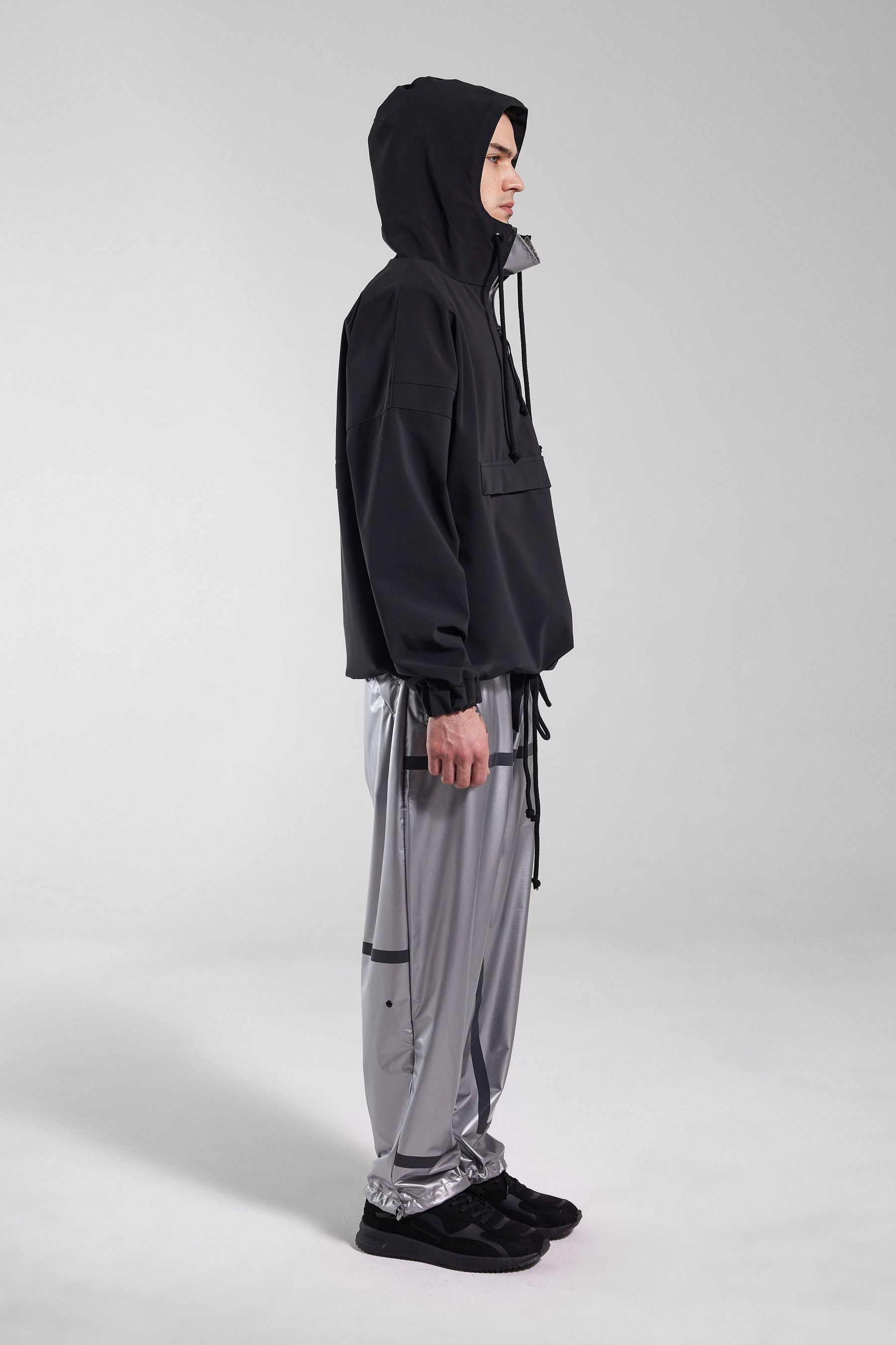 stutterheim forsa matte anorak black men jackets raincoats
