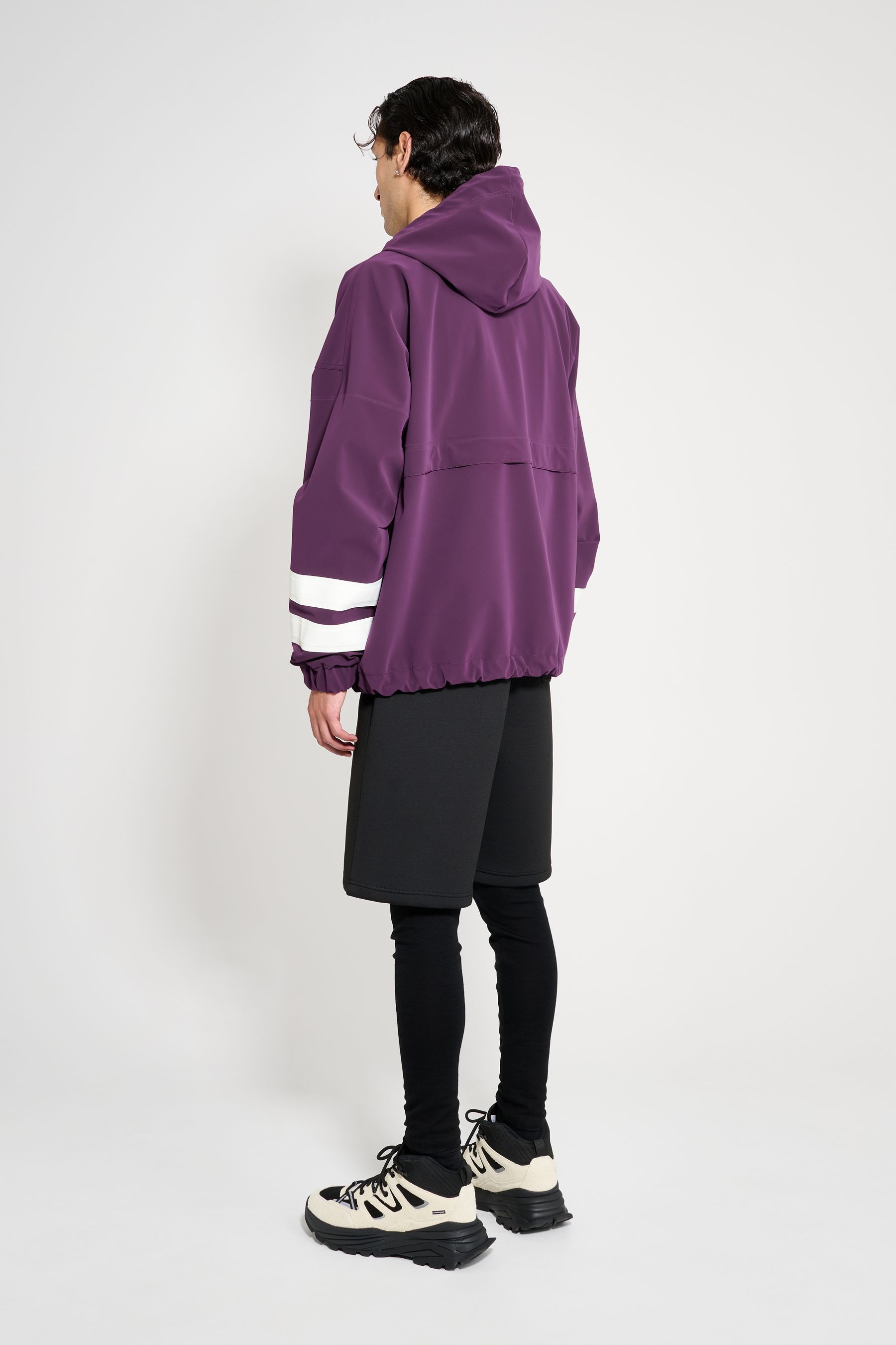 stutterheim forsa stripe anorak purple haze men jackets