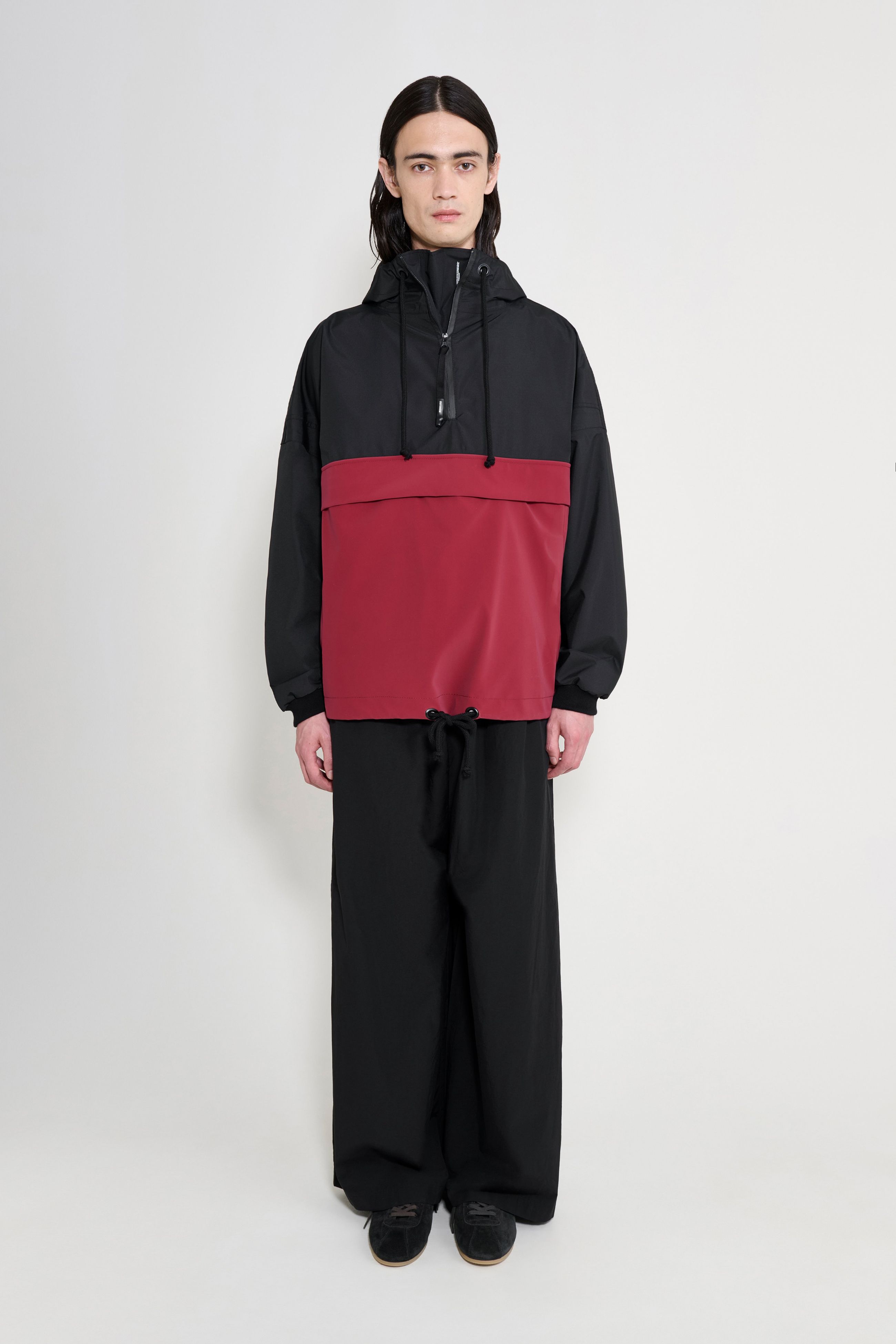 Forsa Two-Tone Matte Anorak Black/Burgundy