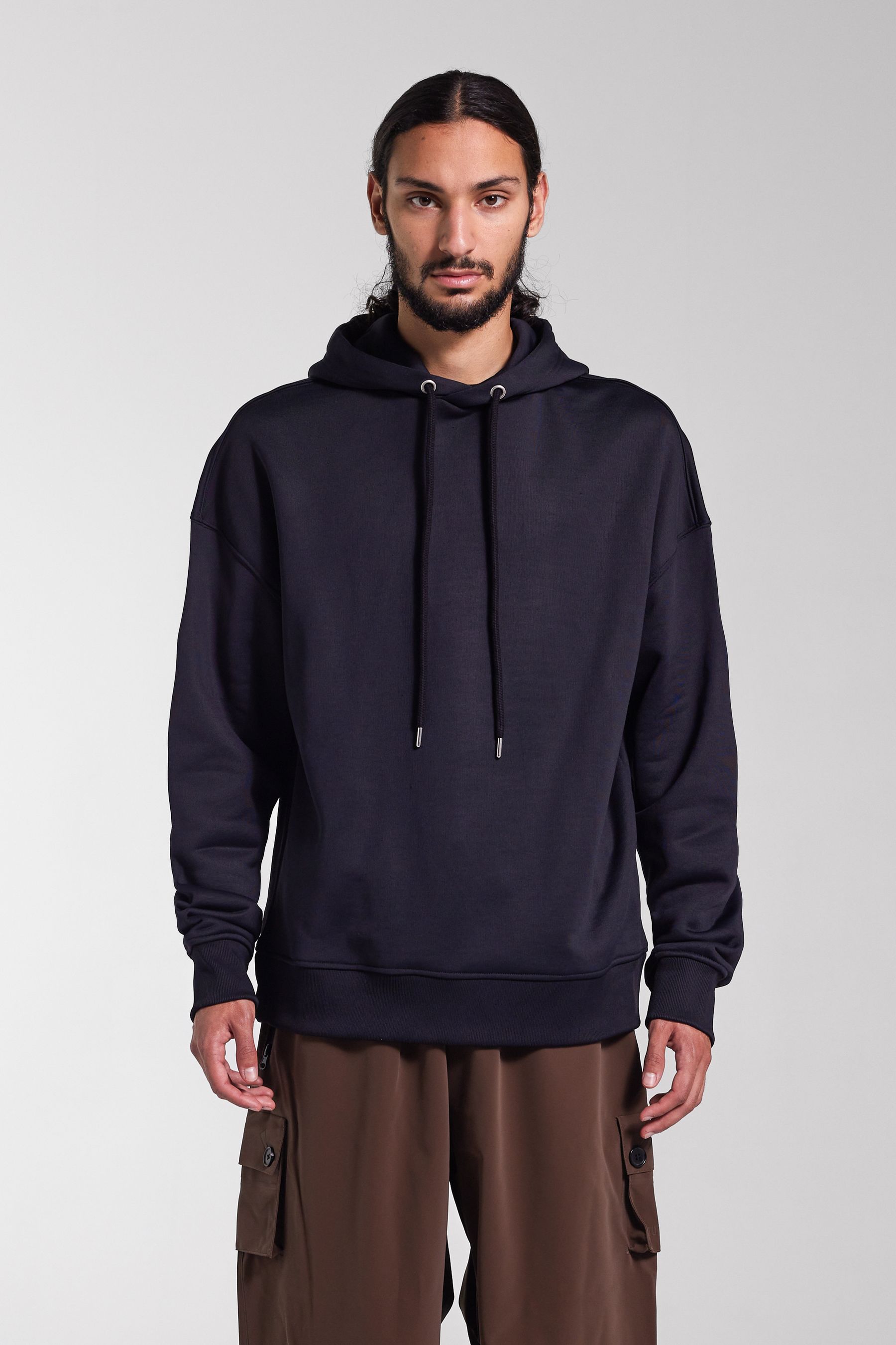 stutterheim granlo hoodie black men knitwear