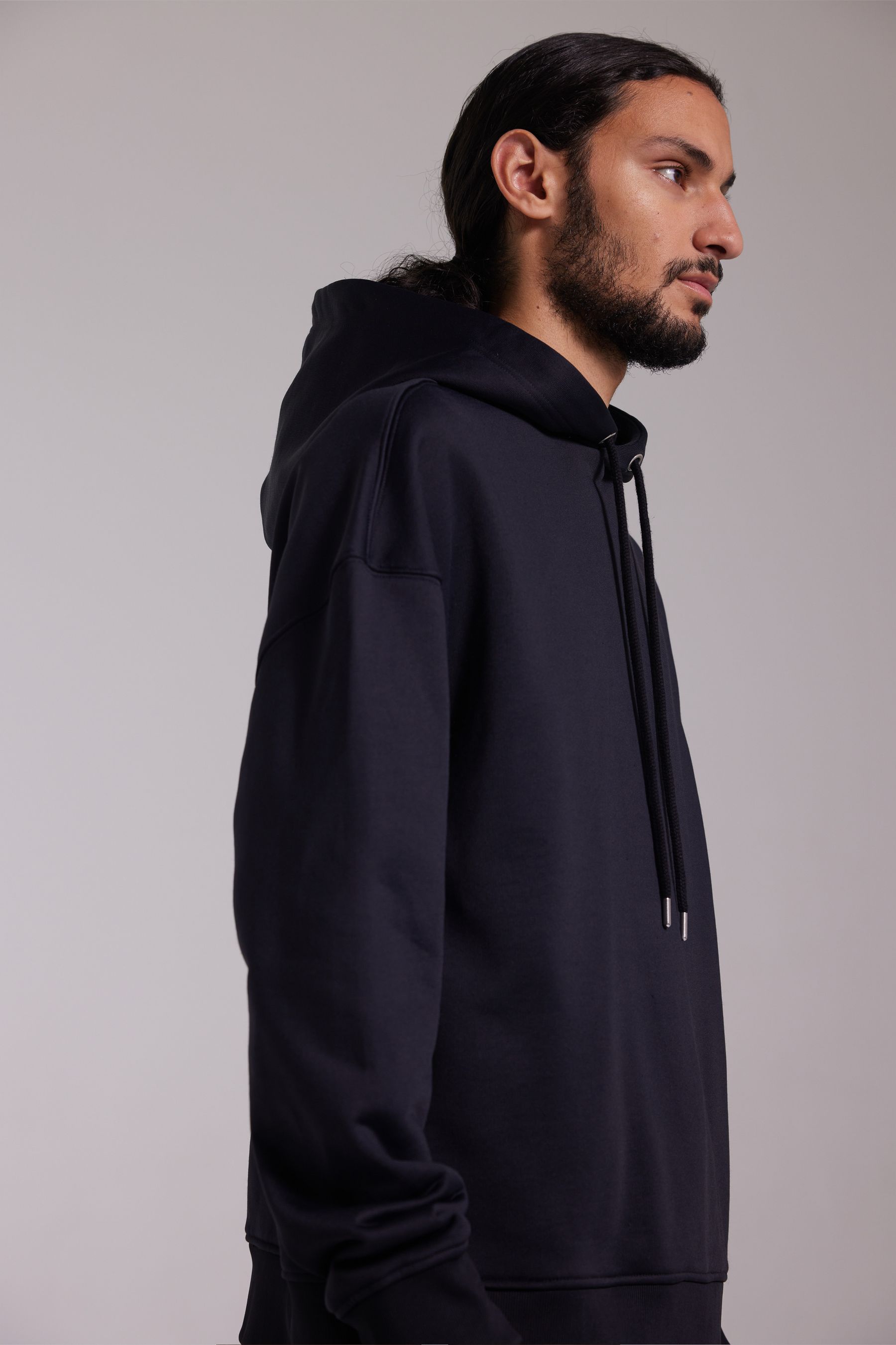 stutterheim granlo hoodie black men knitwear