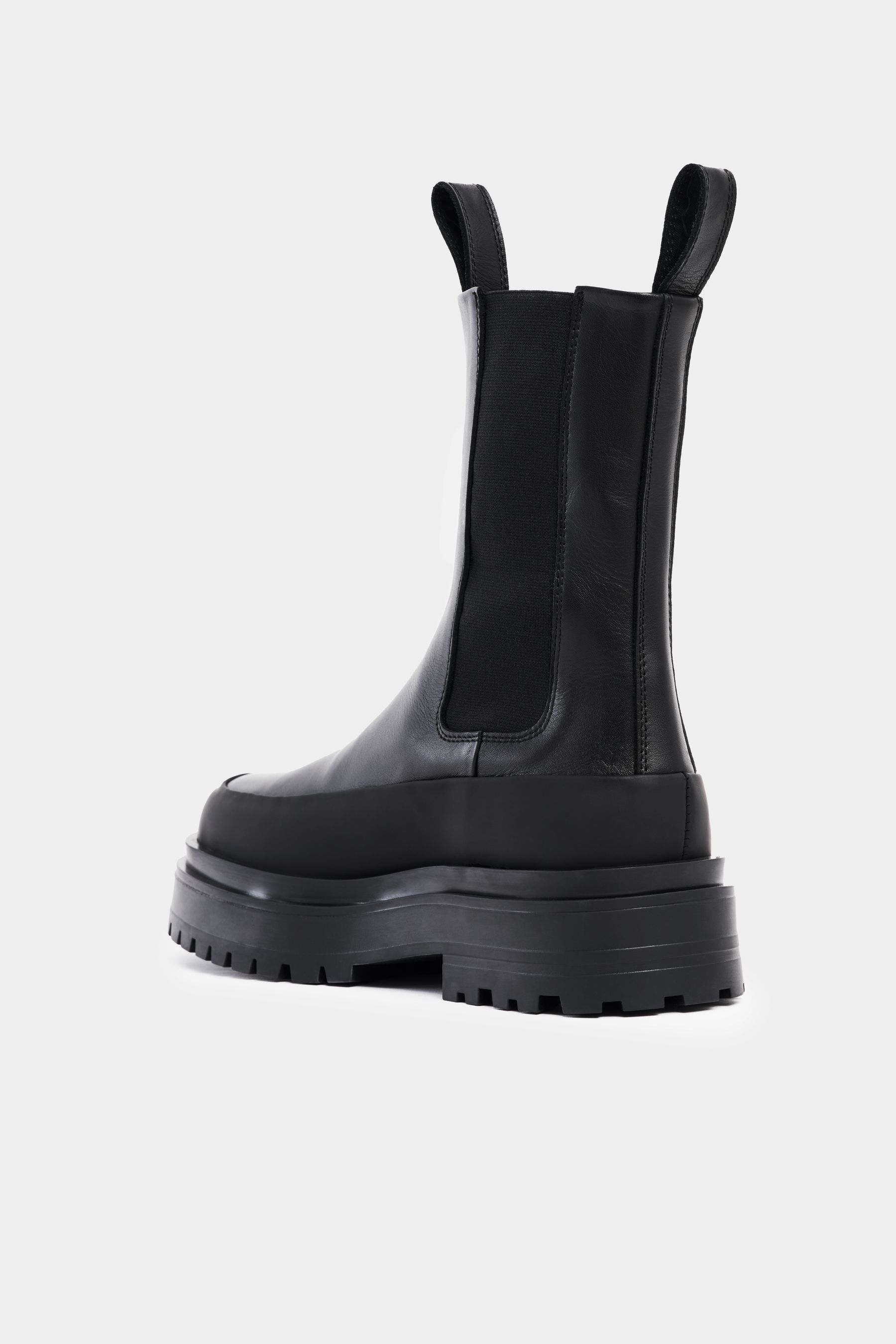 stutterheim high walker leather boots black footwear chelsea-boots