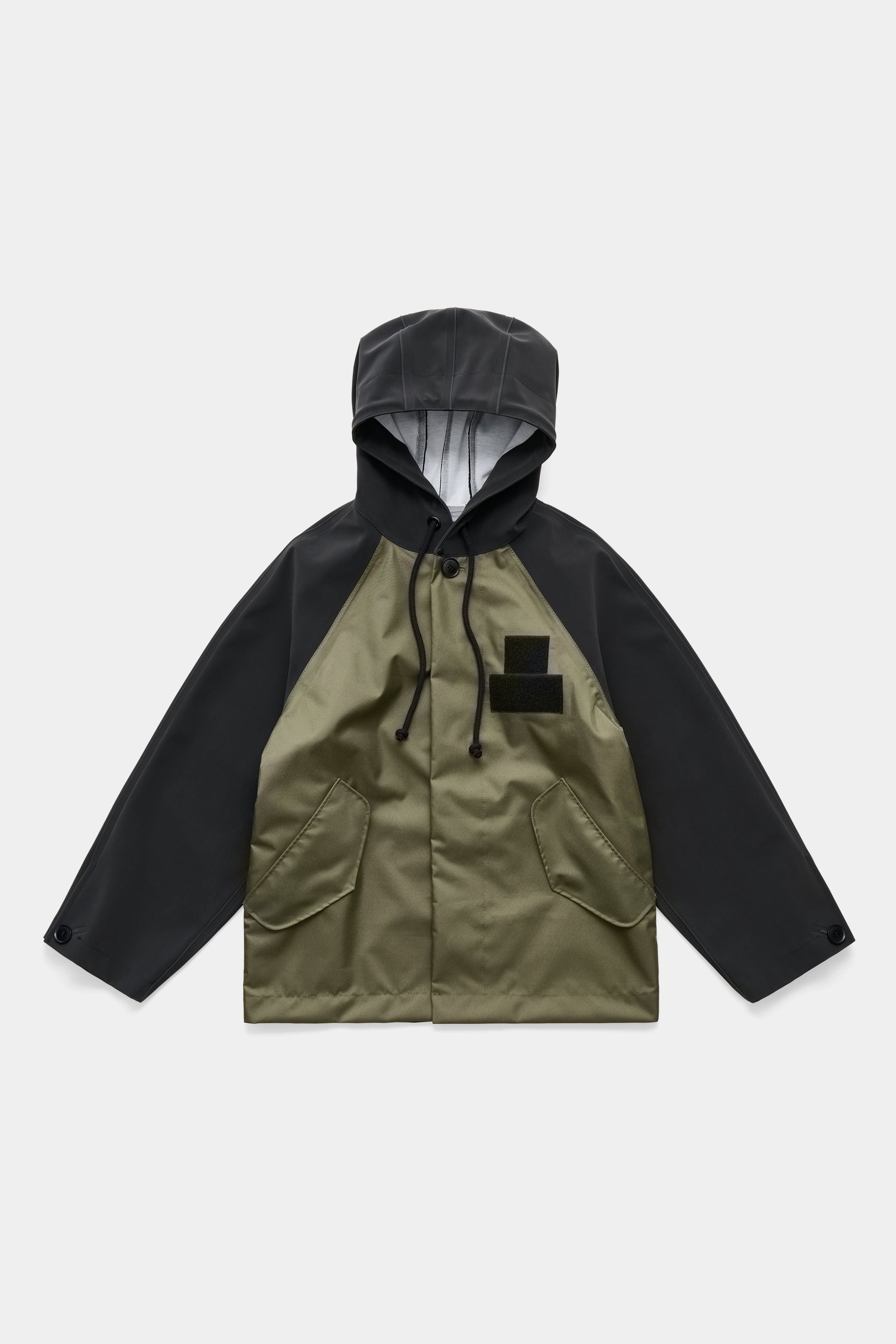 stutterheim hjorthagen hooded jacket green/black women jackets