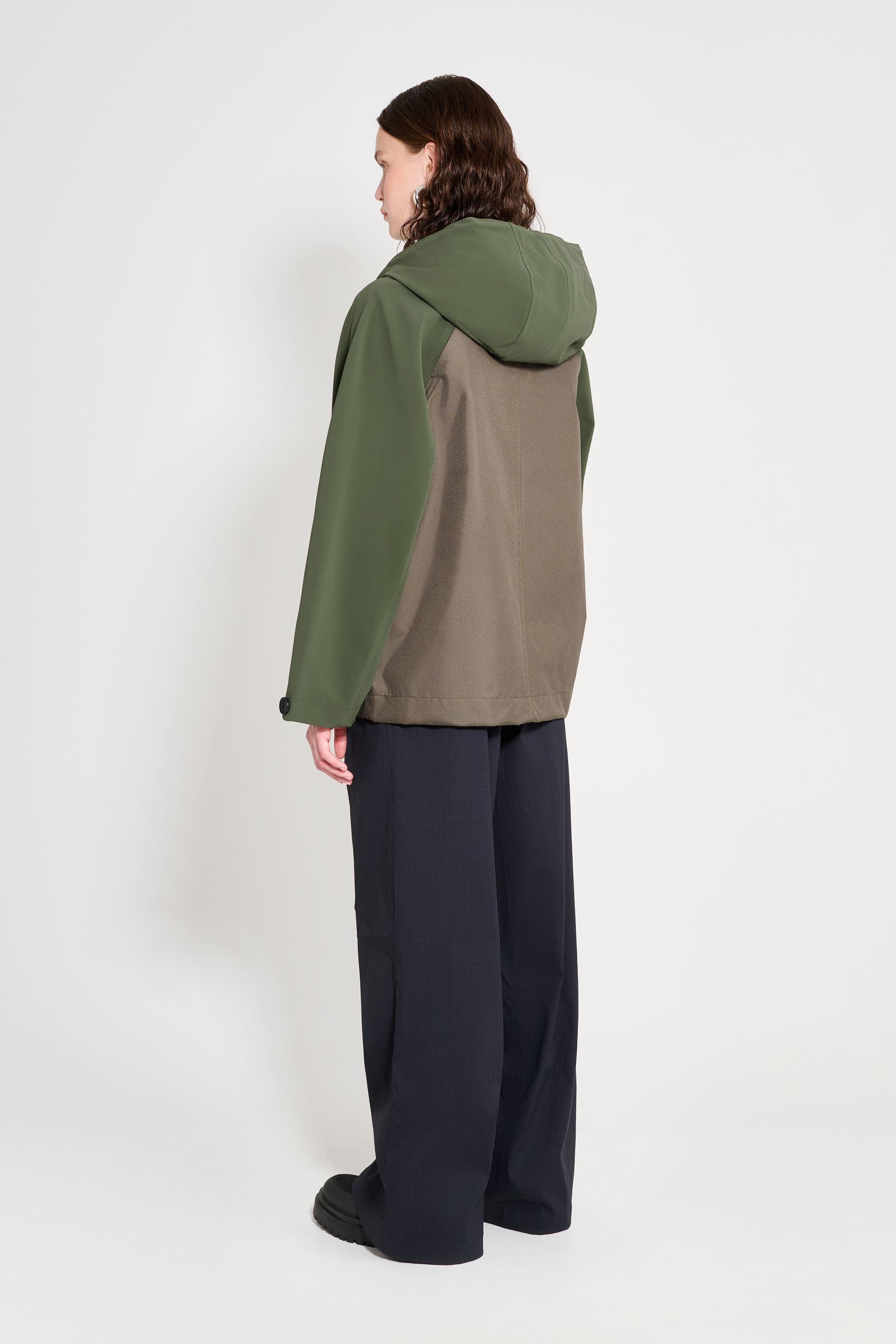 stutterheim hjorthagen hooded jacket green women jackets raincoats
