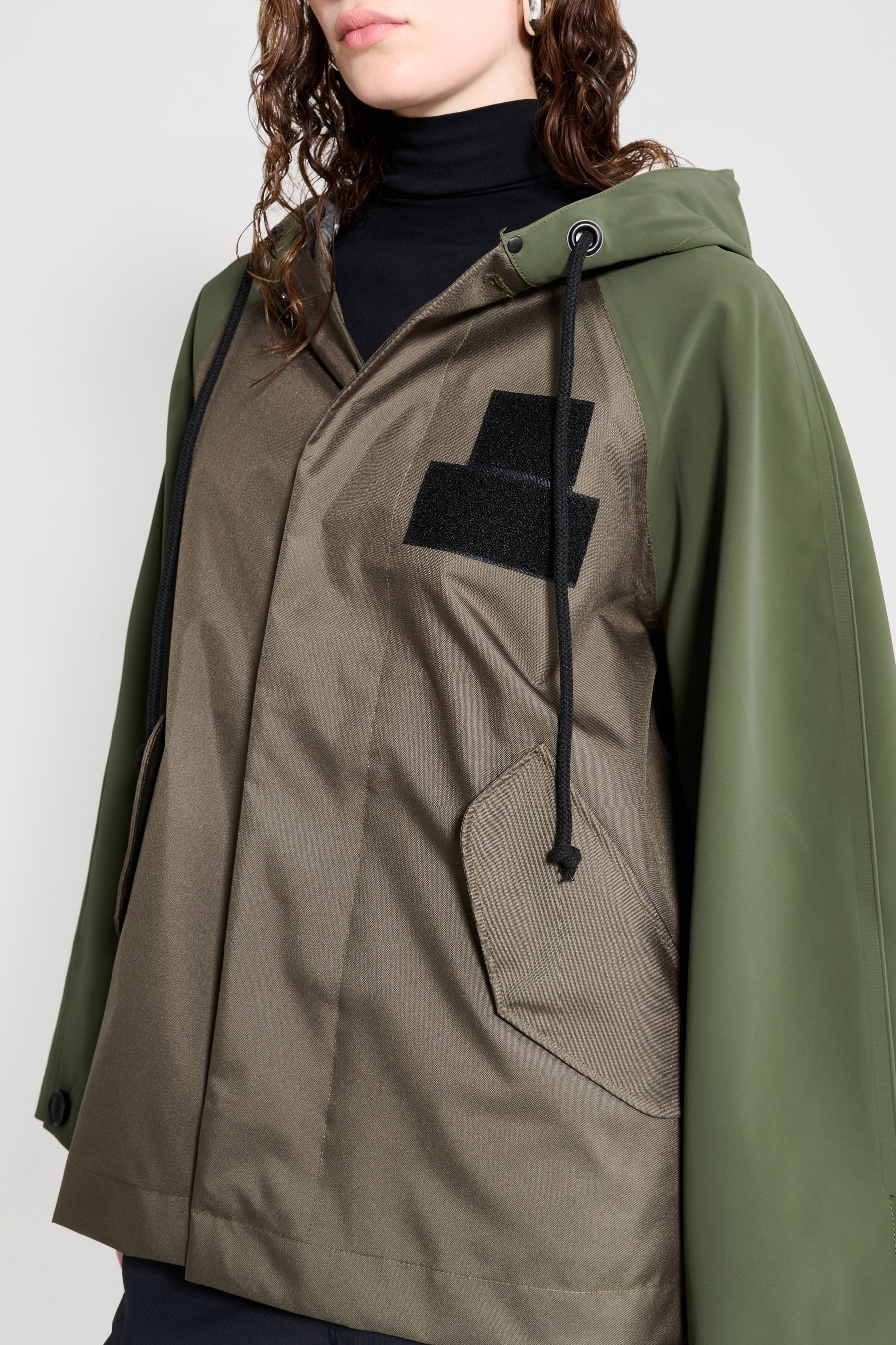 stutterheim hjorthagen hooded jacket green women jackets raincoats