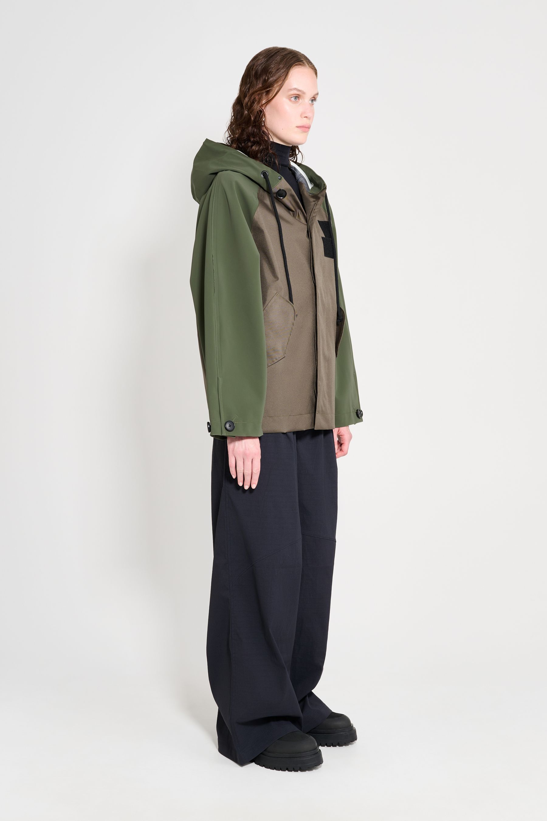 stutterheim hjorthagen hooded jacket green women jackets raincoats