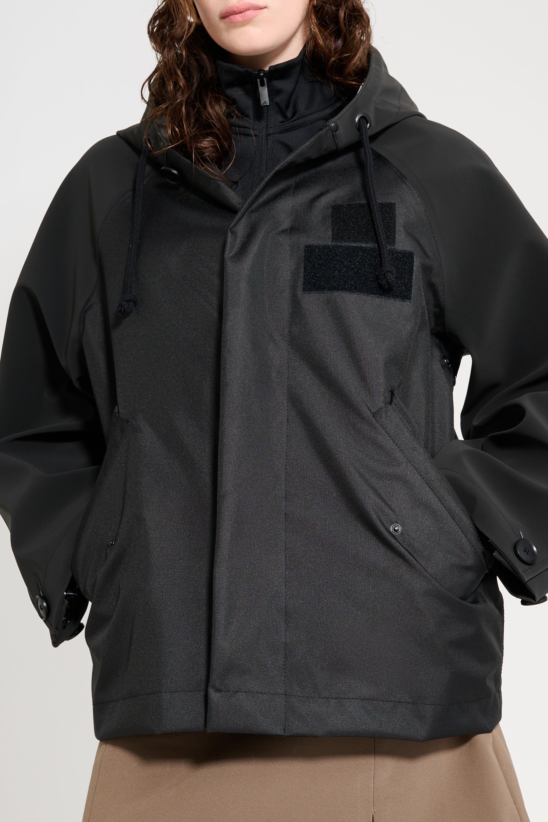 stutterheim hjorthagen hooded jacket black women jackets raincoats