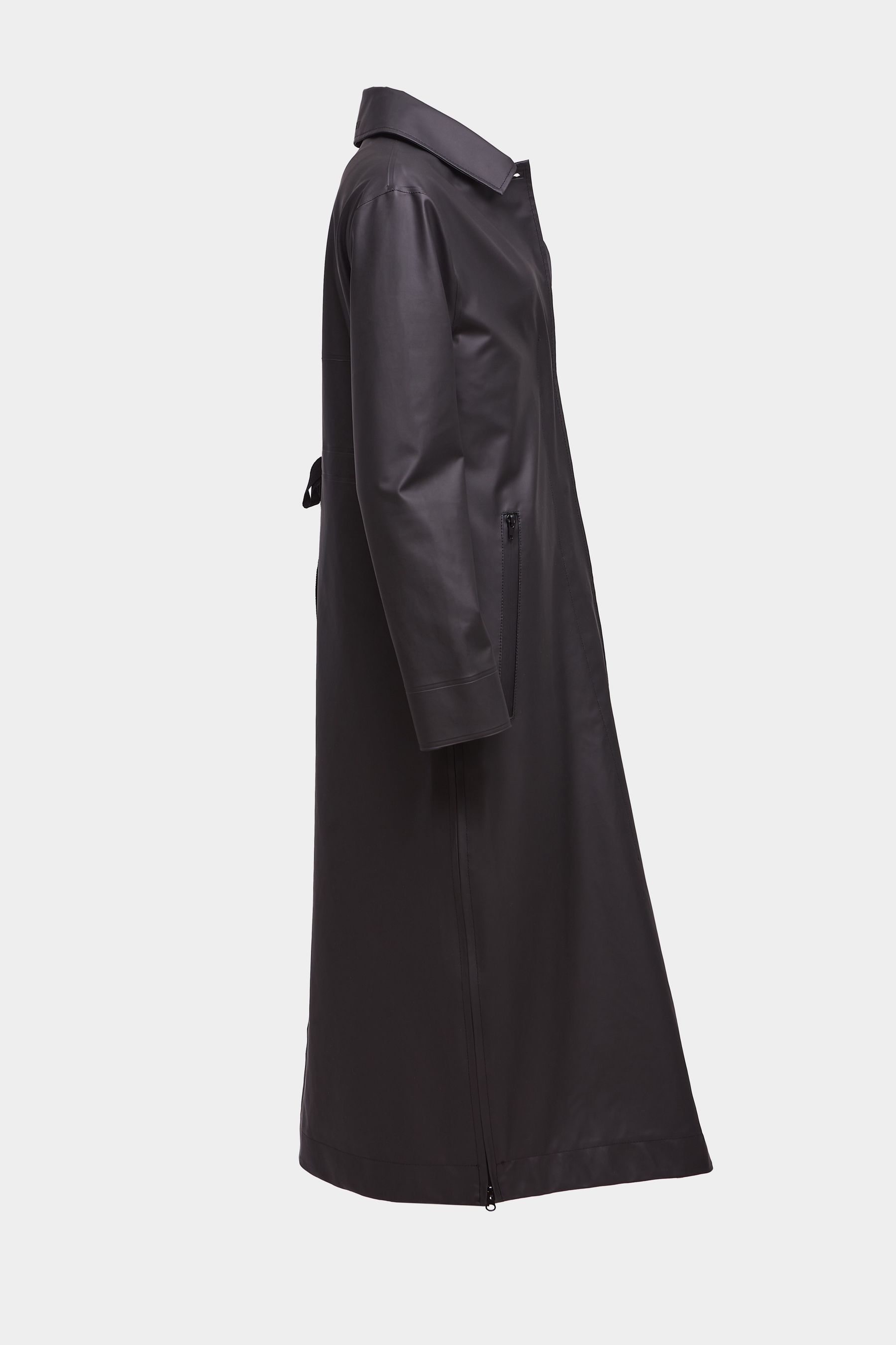 stutterheim hornstull long raincoat black women jackets trench-coats