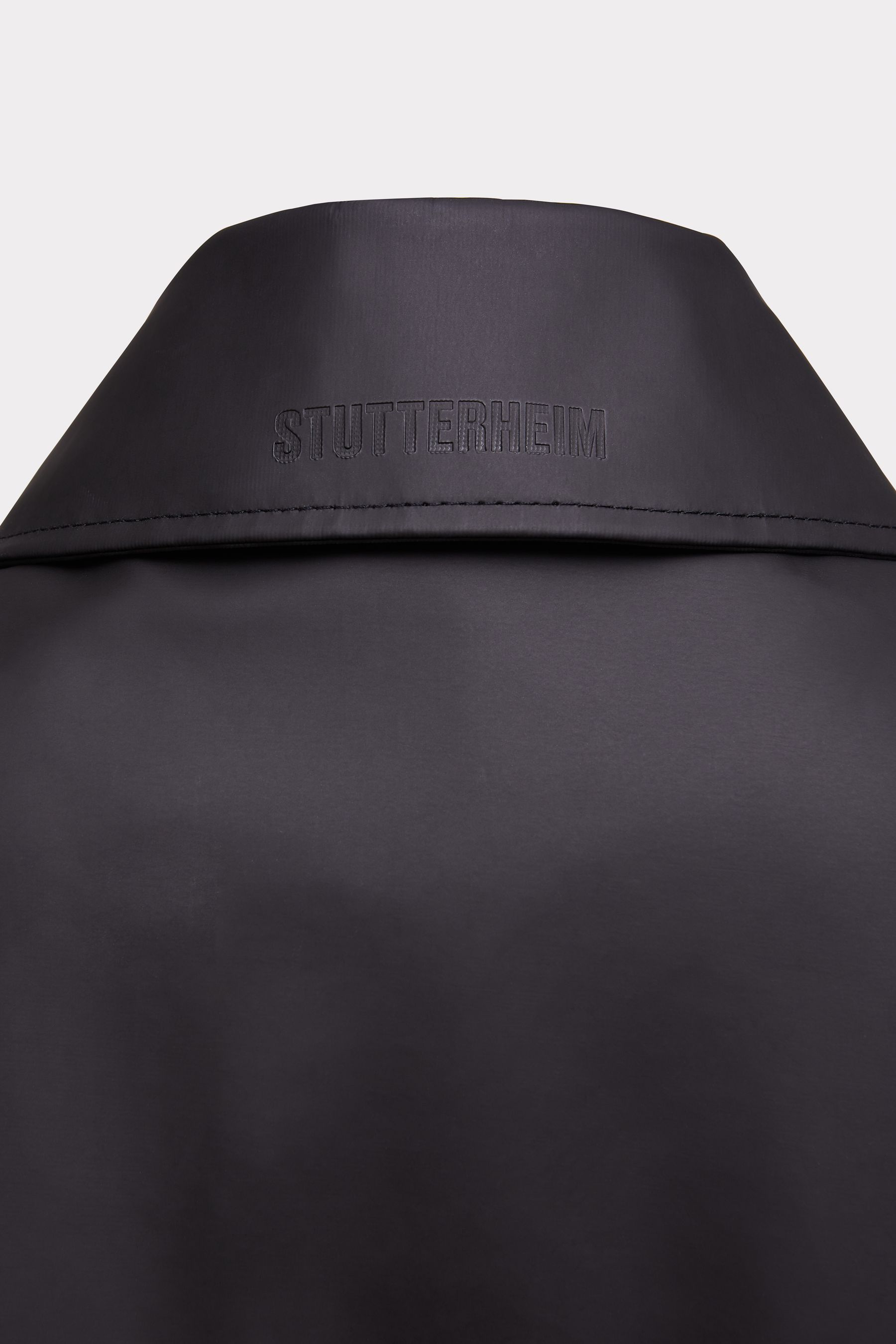 stutterheim hornstull long raincoat black women jackets trench-coats