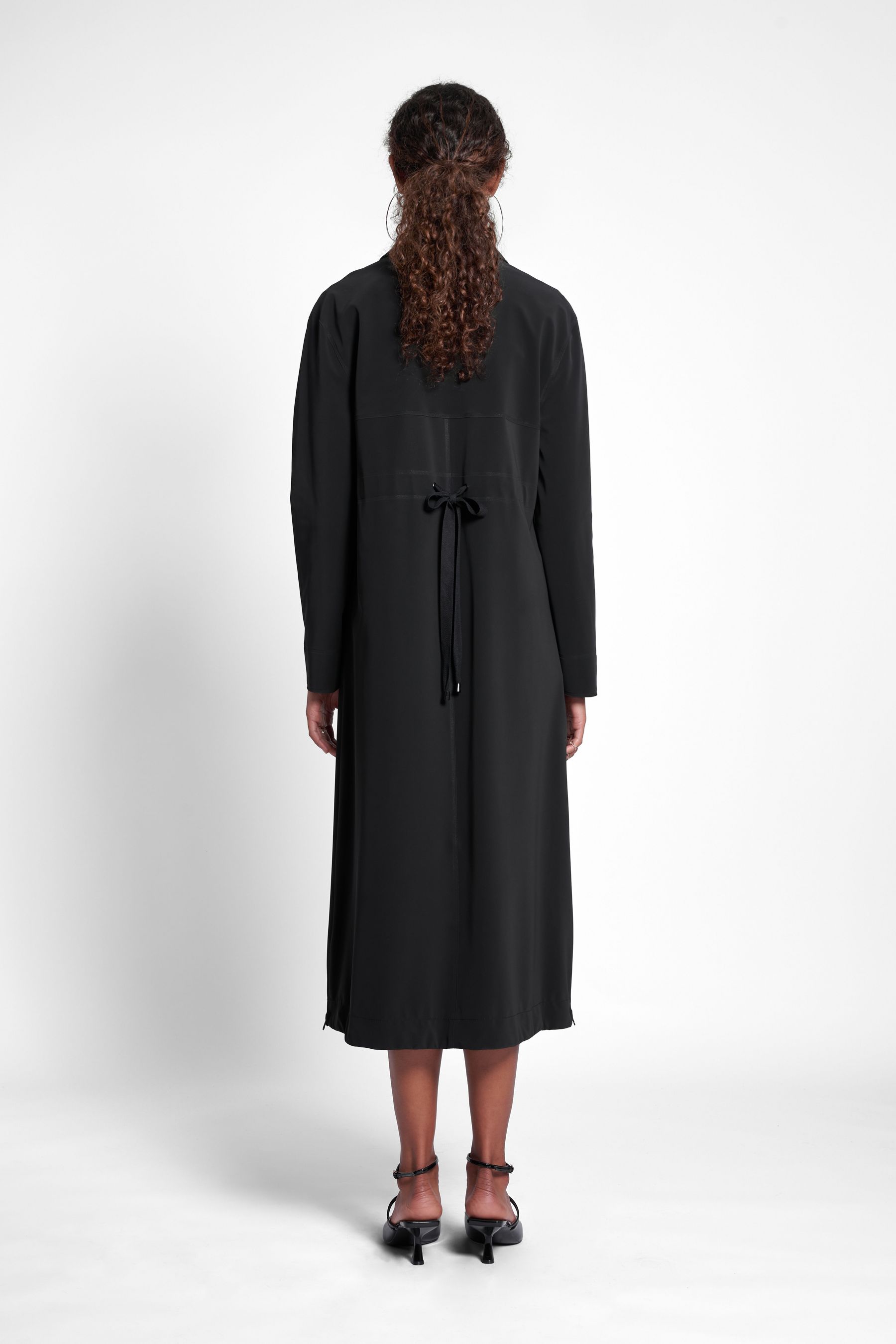 stutterheim hornstull matte long raincoat black women jackets trench-coats