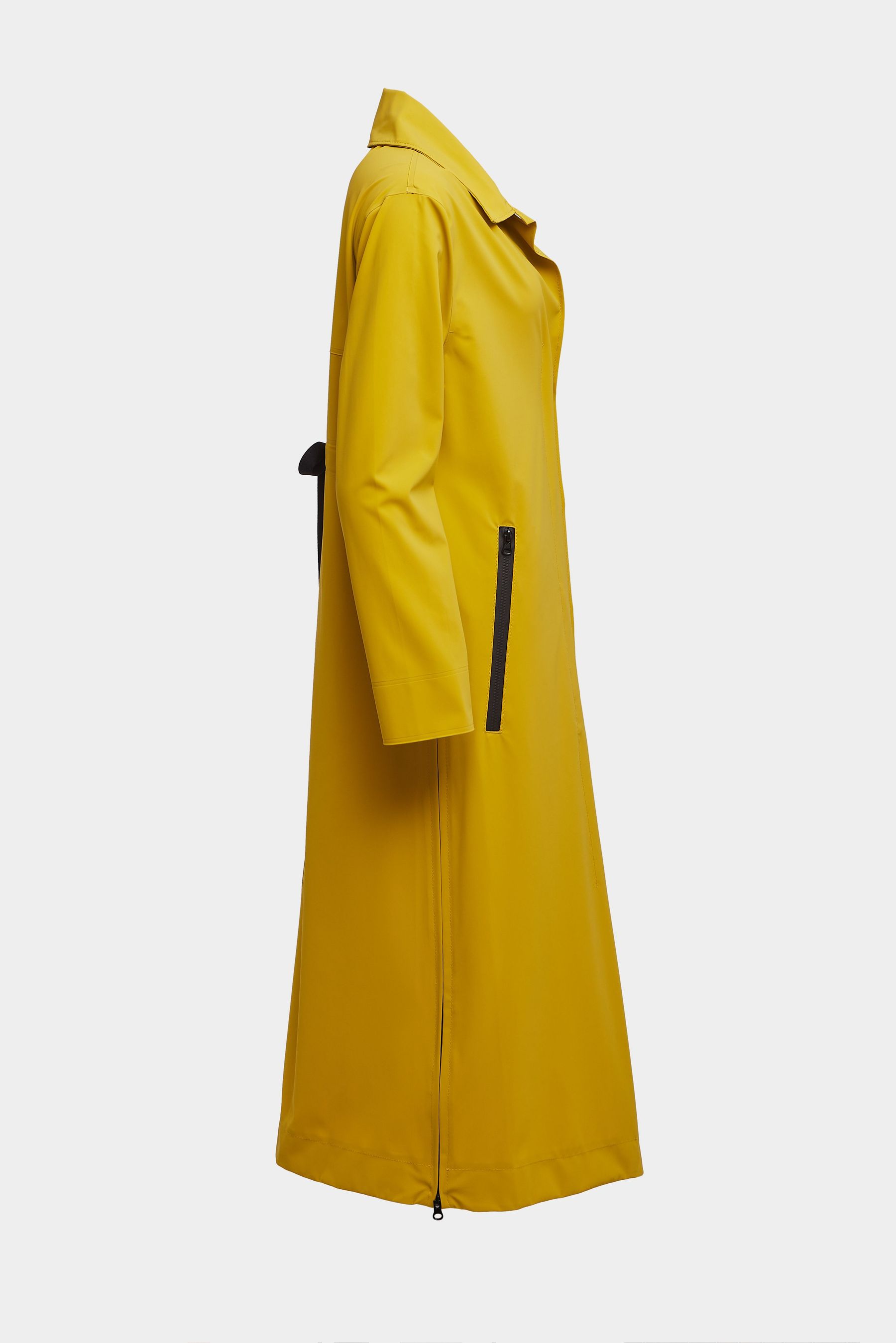 stutterheim hornstull matte long raincoat gold women jackets trench-coats