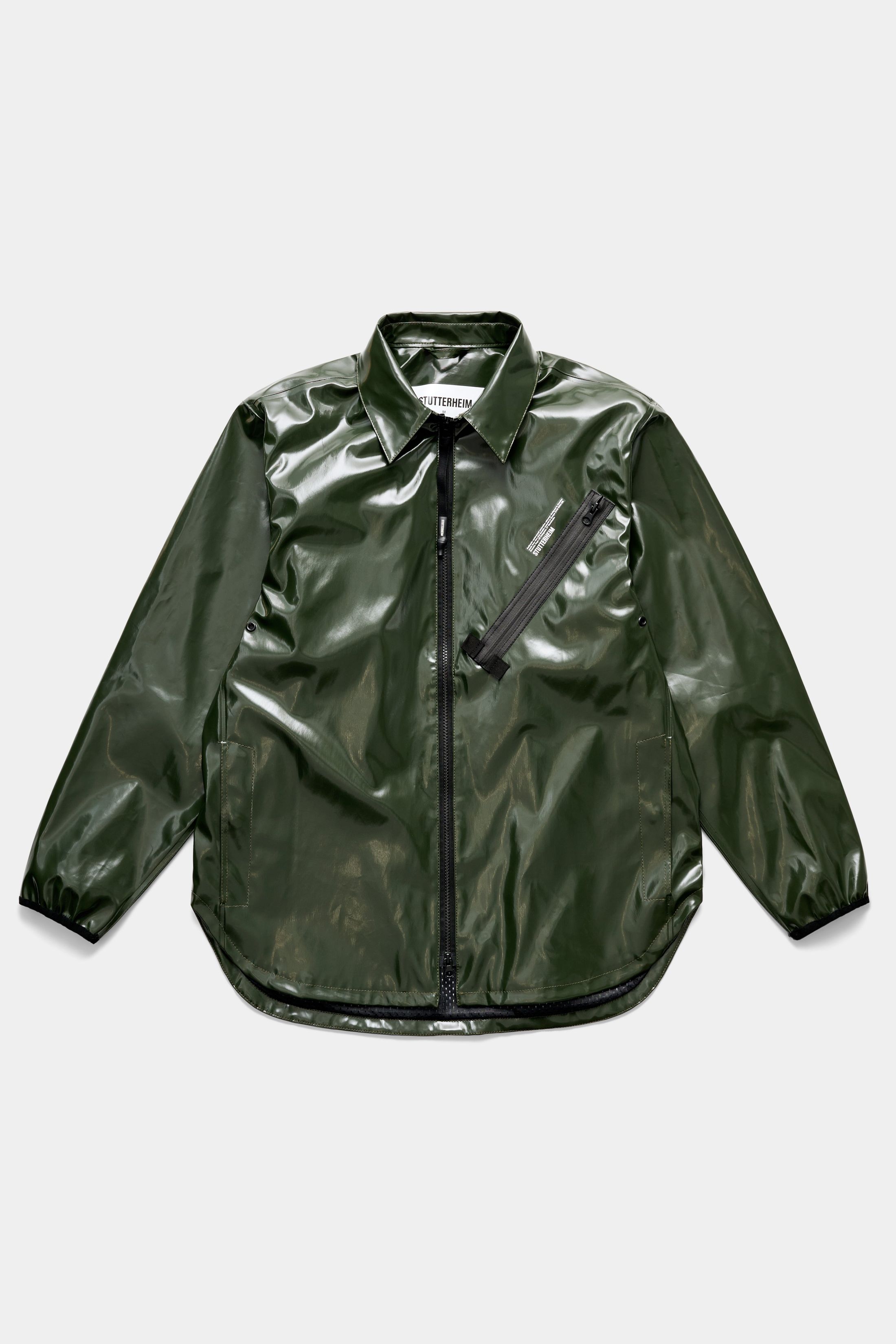 stutterheim humlan opal overshirt green men jackets overshirts