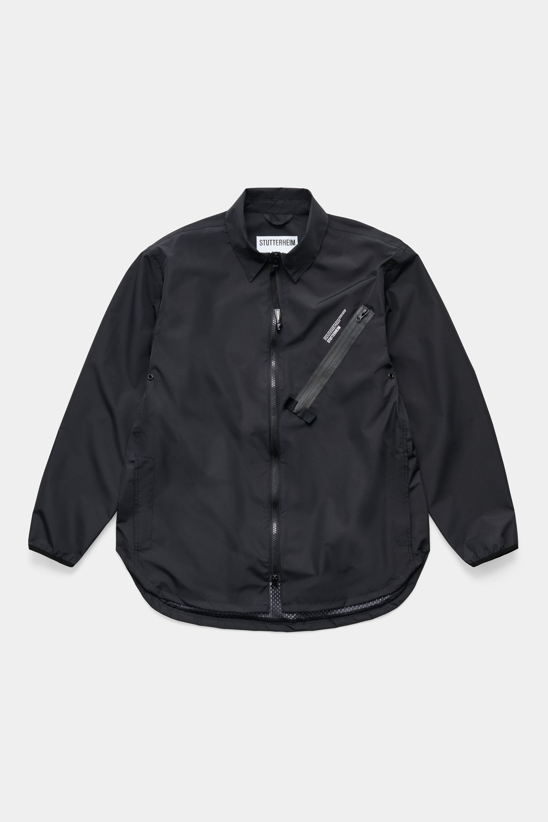 stutterheim humlan overshirt black men jackets overshirts