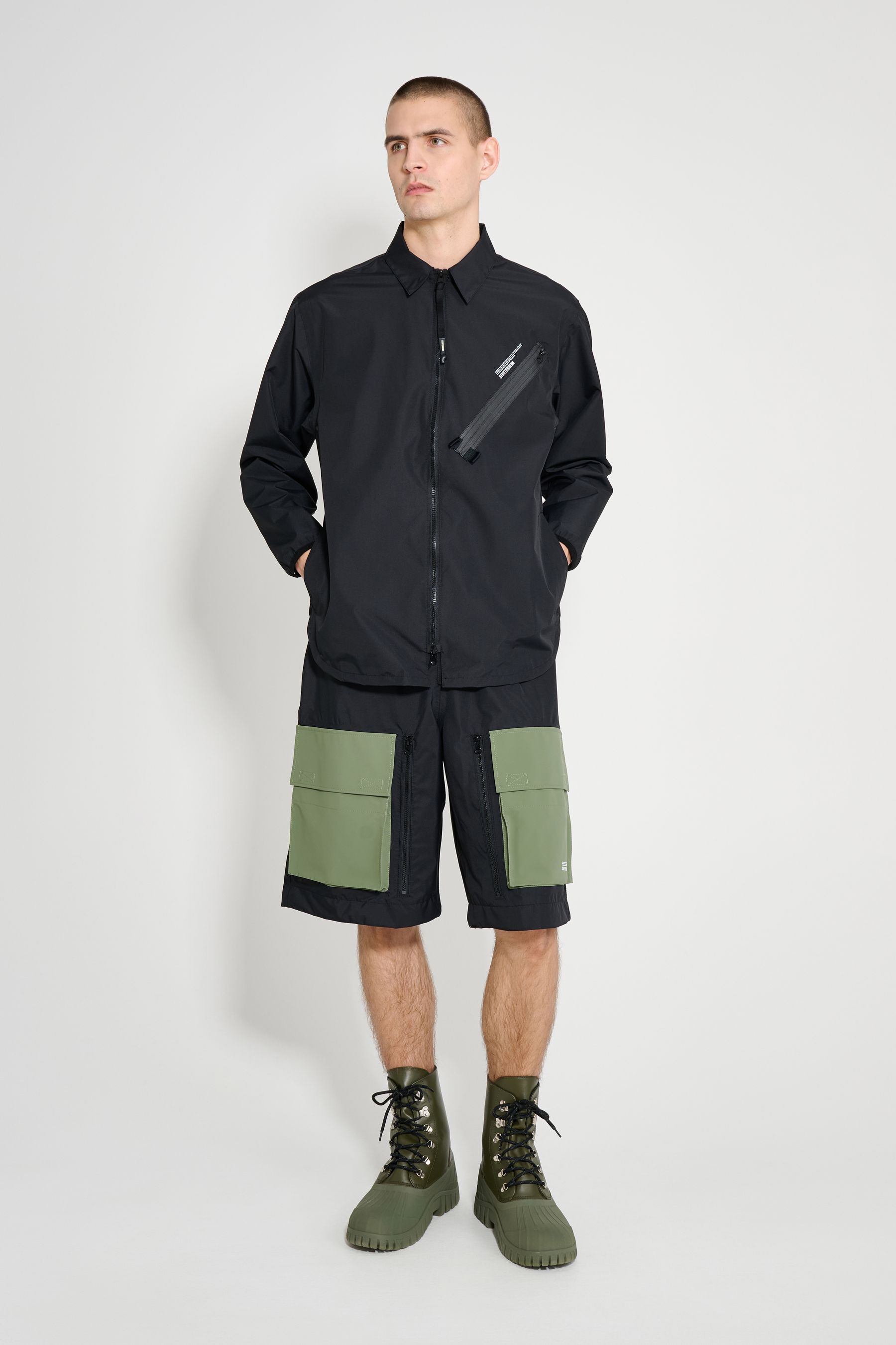 stutterheim humlan overshirt black men jackets overshirts