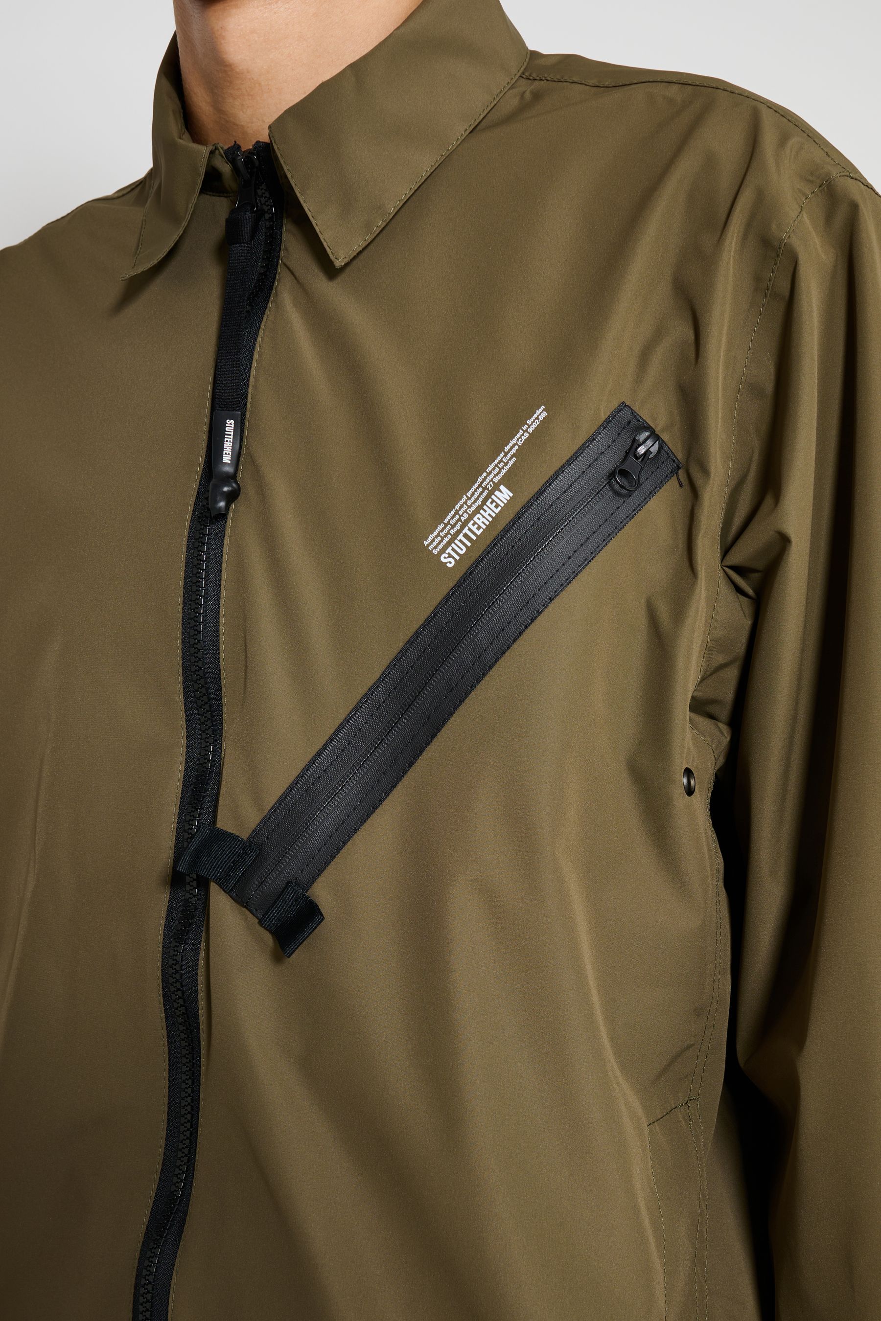 stutterheim humlan overshirt green men jackets overshirts