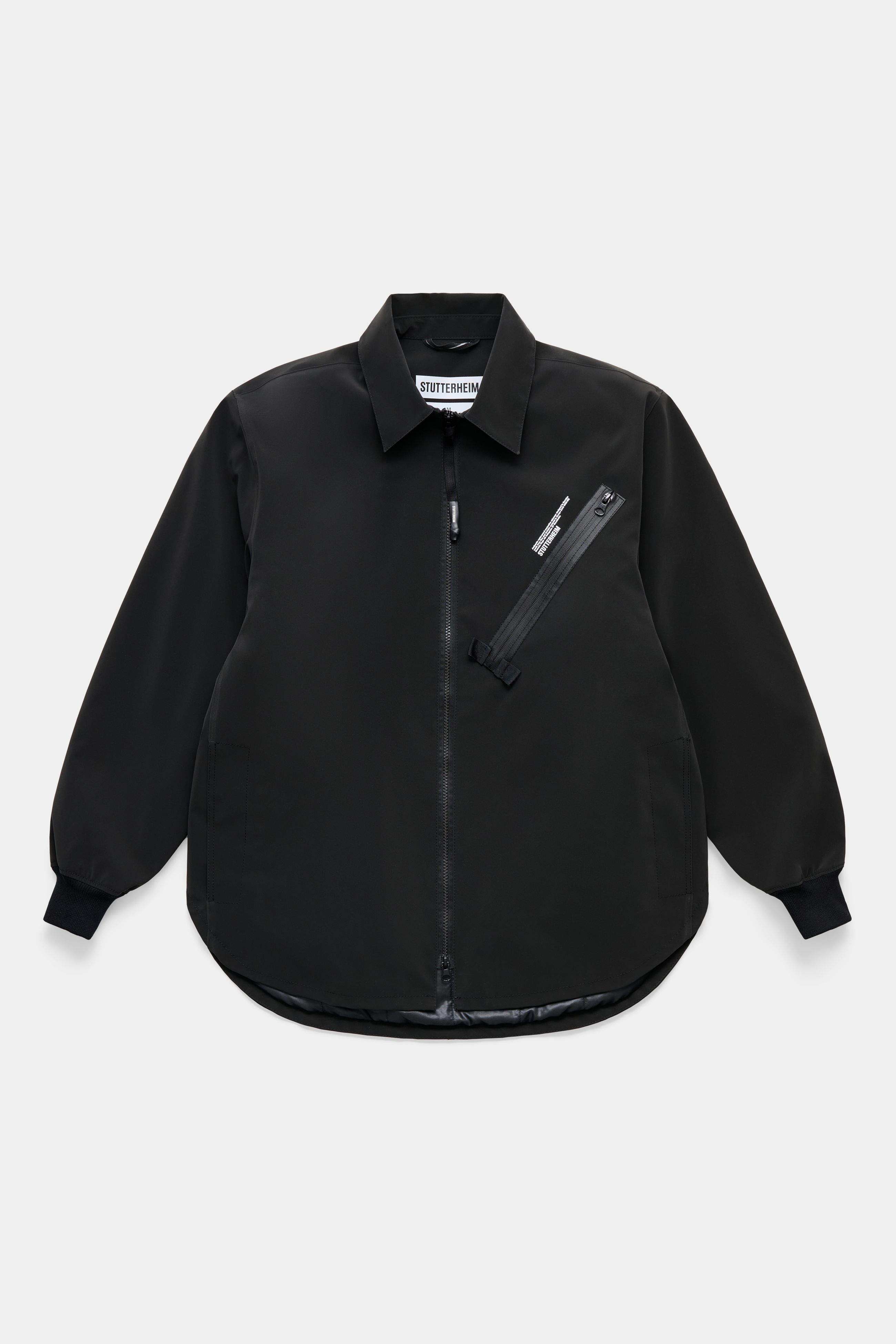 stutterheim hummlan winter matte black men jackets overshirts