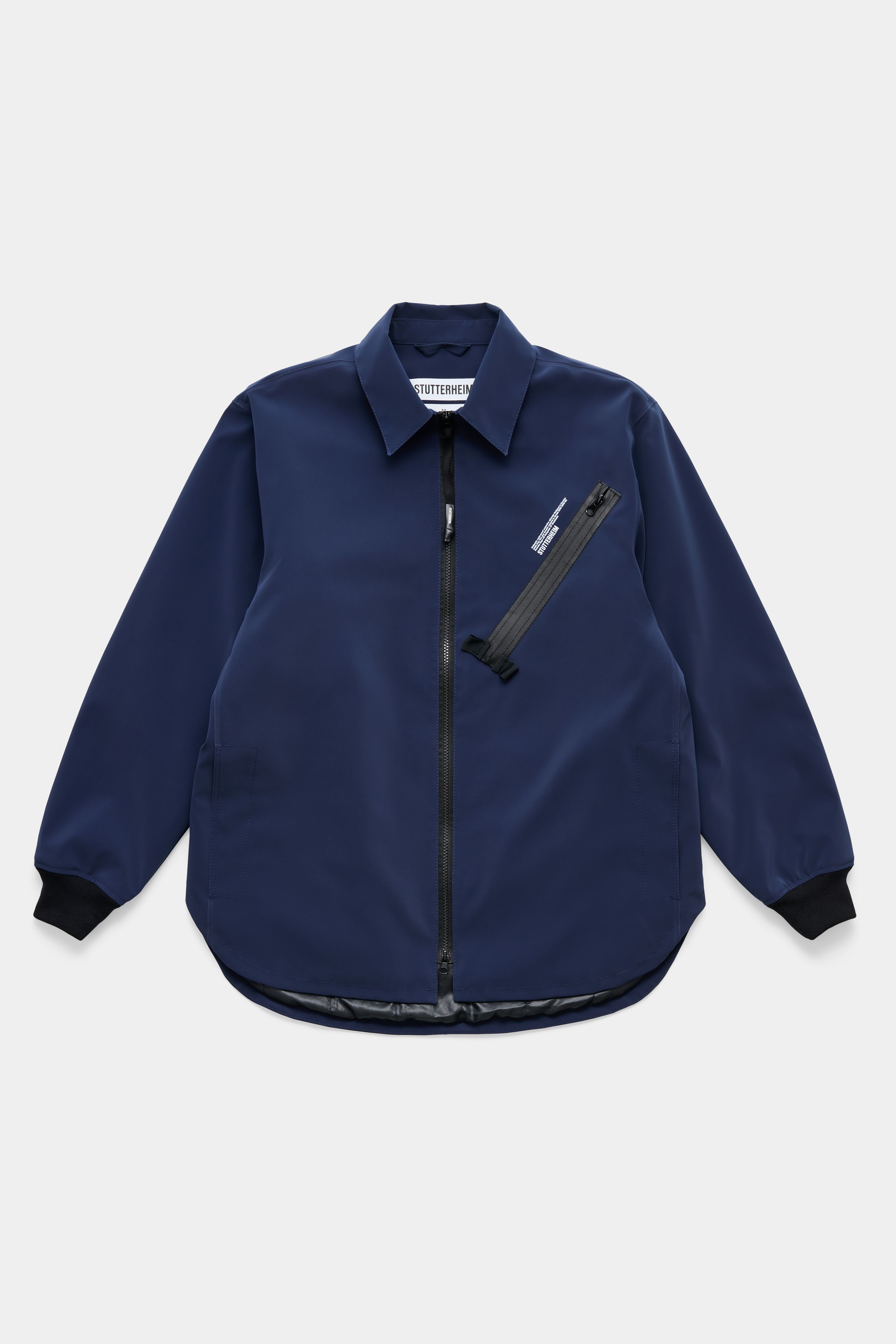 stutterheim hummlan winter overshirt matte navy men jackets overshirts