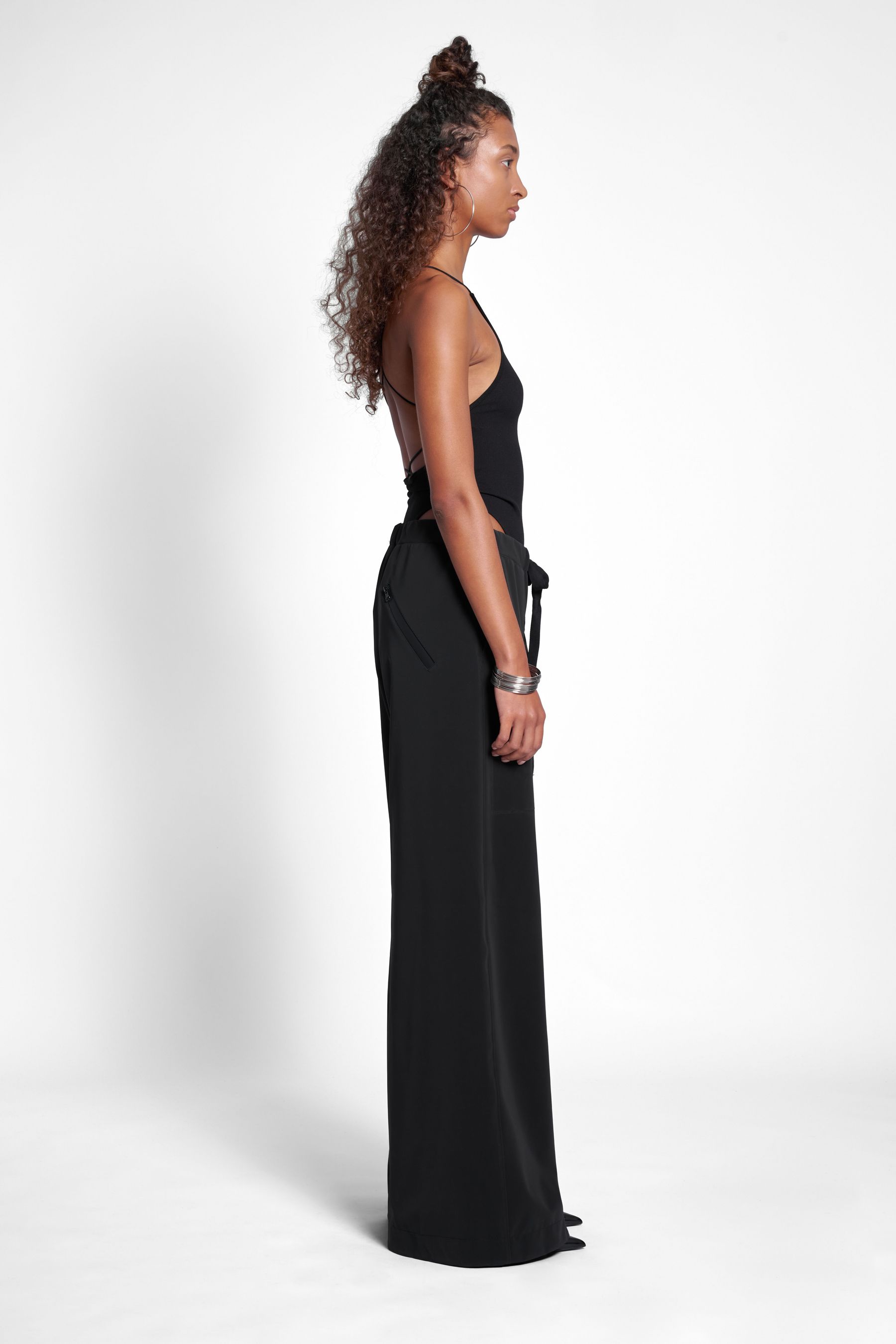 stutterheim jarla matte trousers black women bottoms