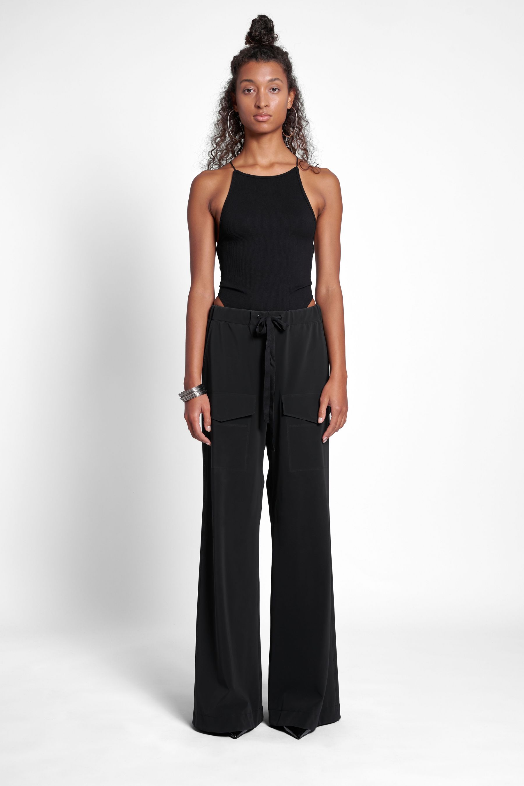 stutterheim jarla matte trousers black women bottoms