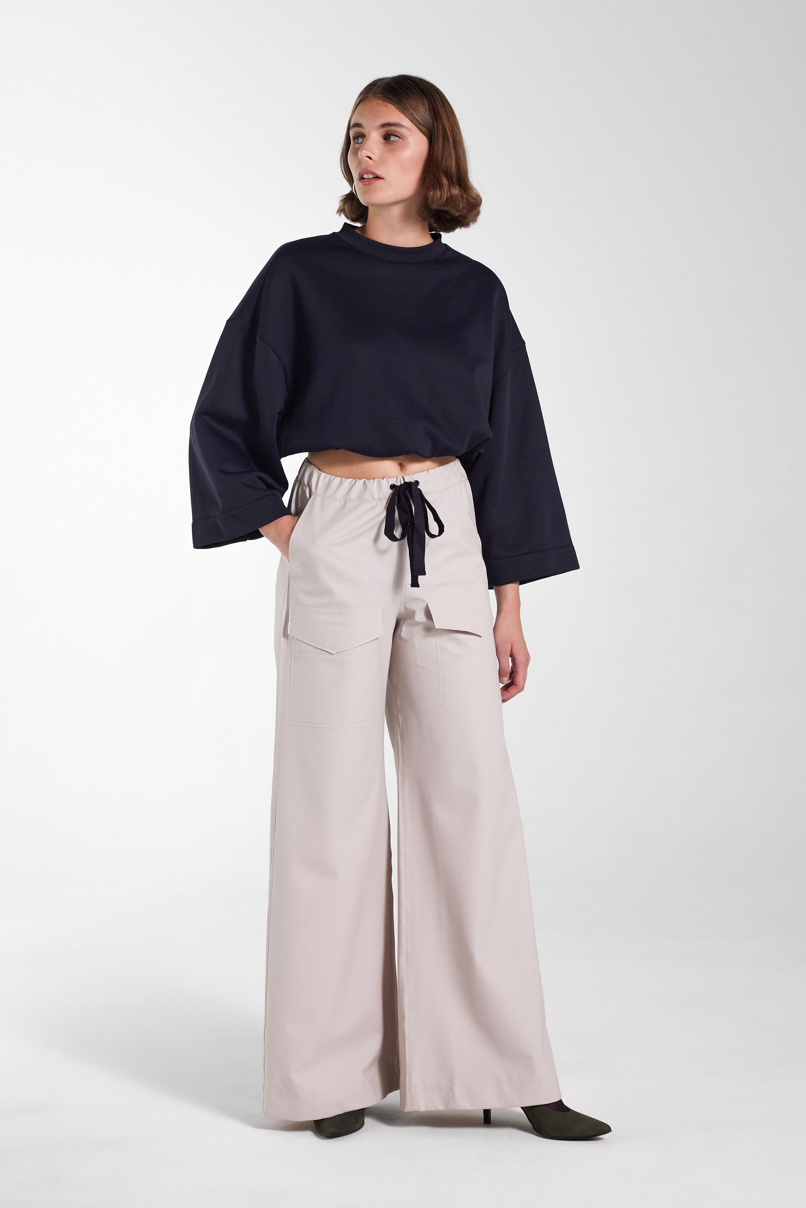 stutterheim jarla trousers light sand women bottoms