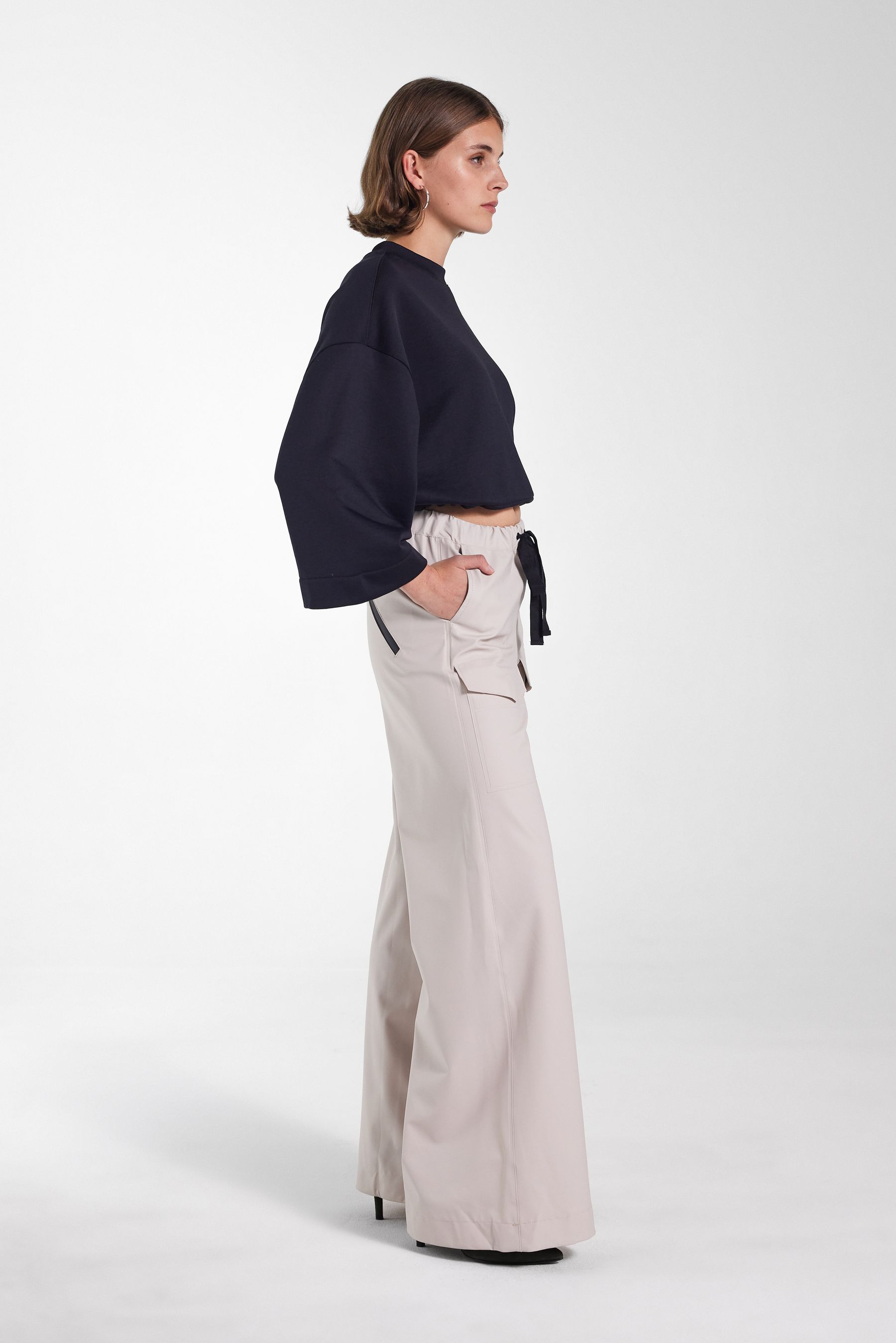 stutterheim jarla trousers light sand women bottoms