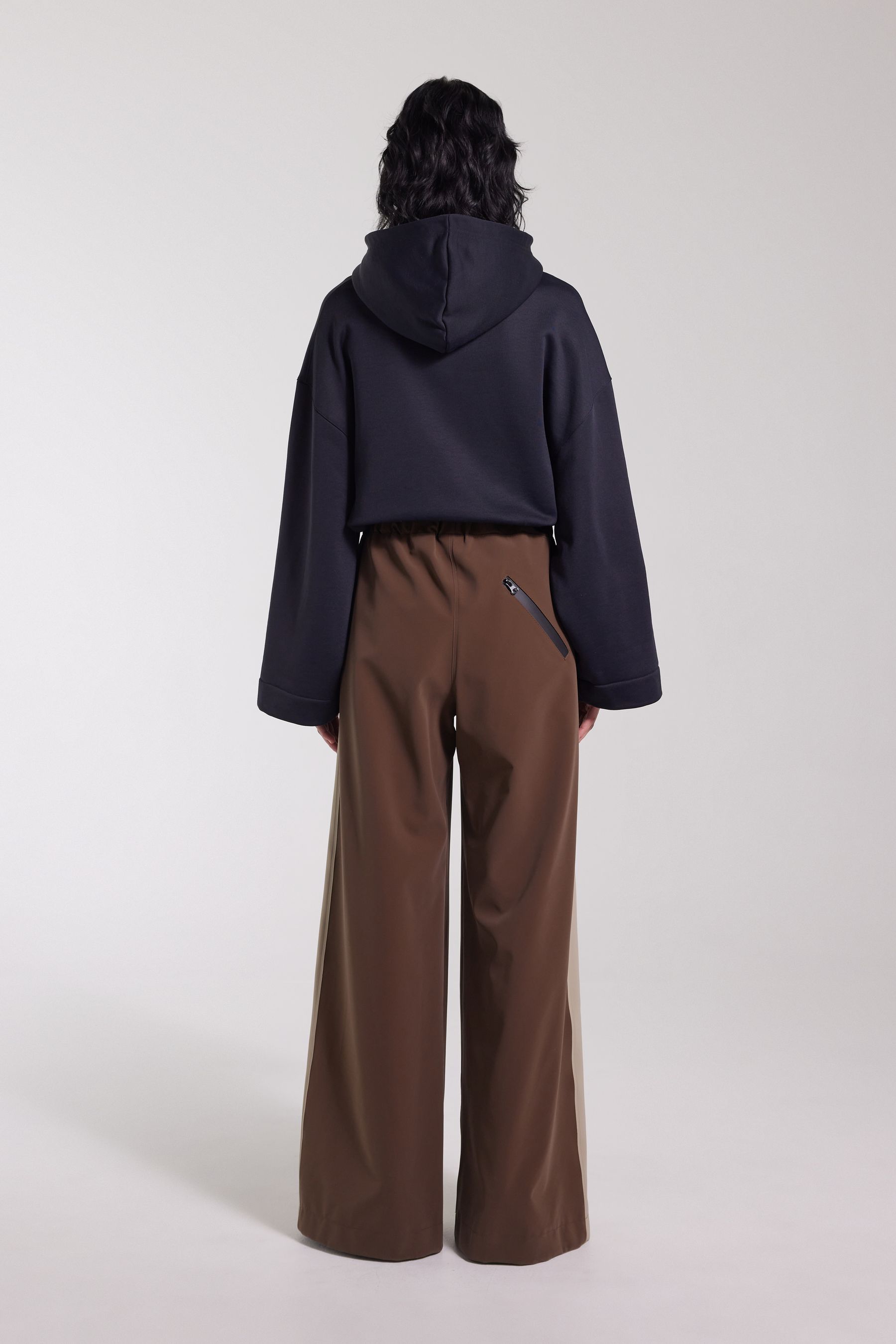 stutterheim jarla stripe trousers dark brown women bottoms