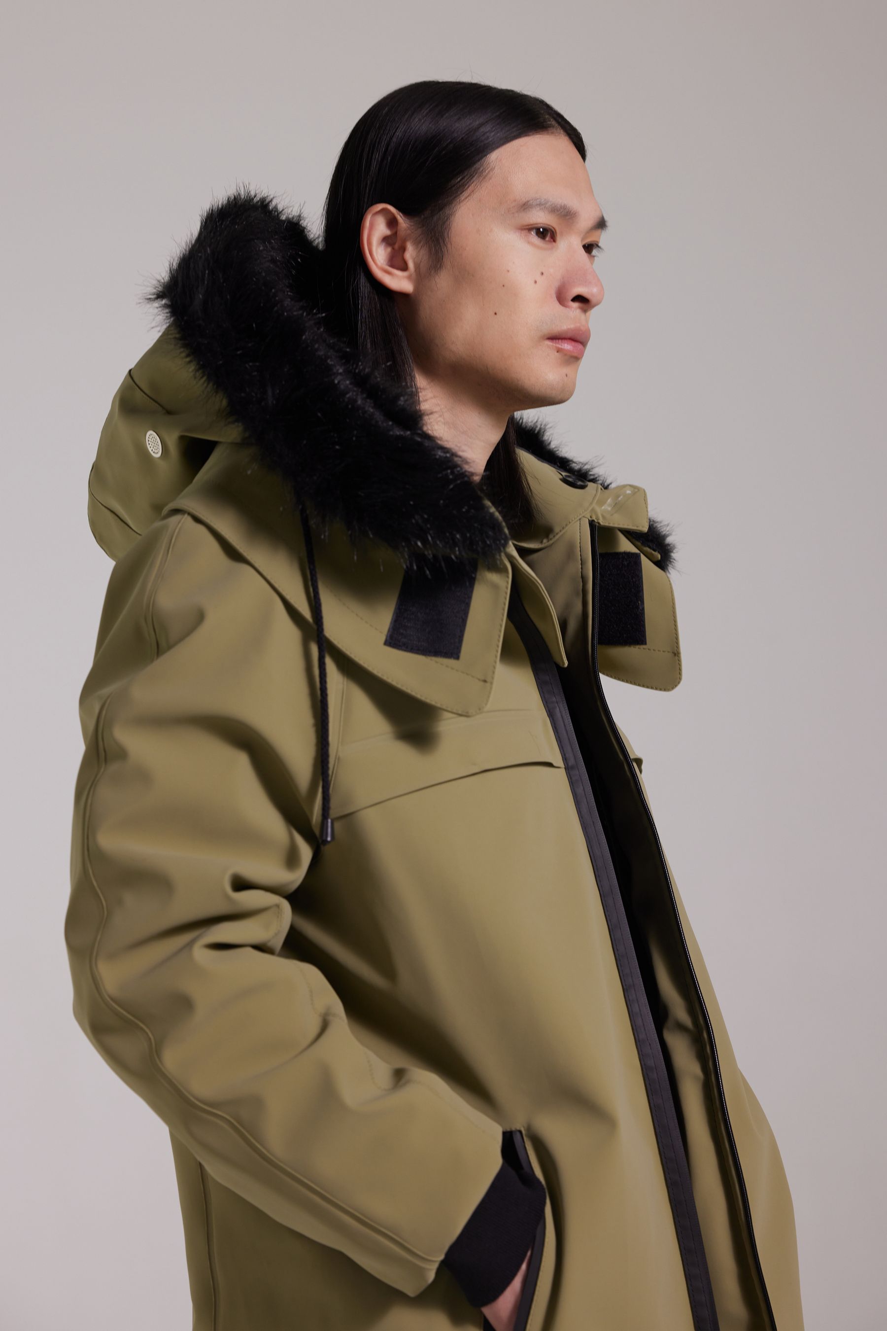 stutterheim kalix matte parka aloe men jackets parkas