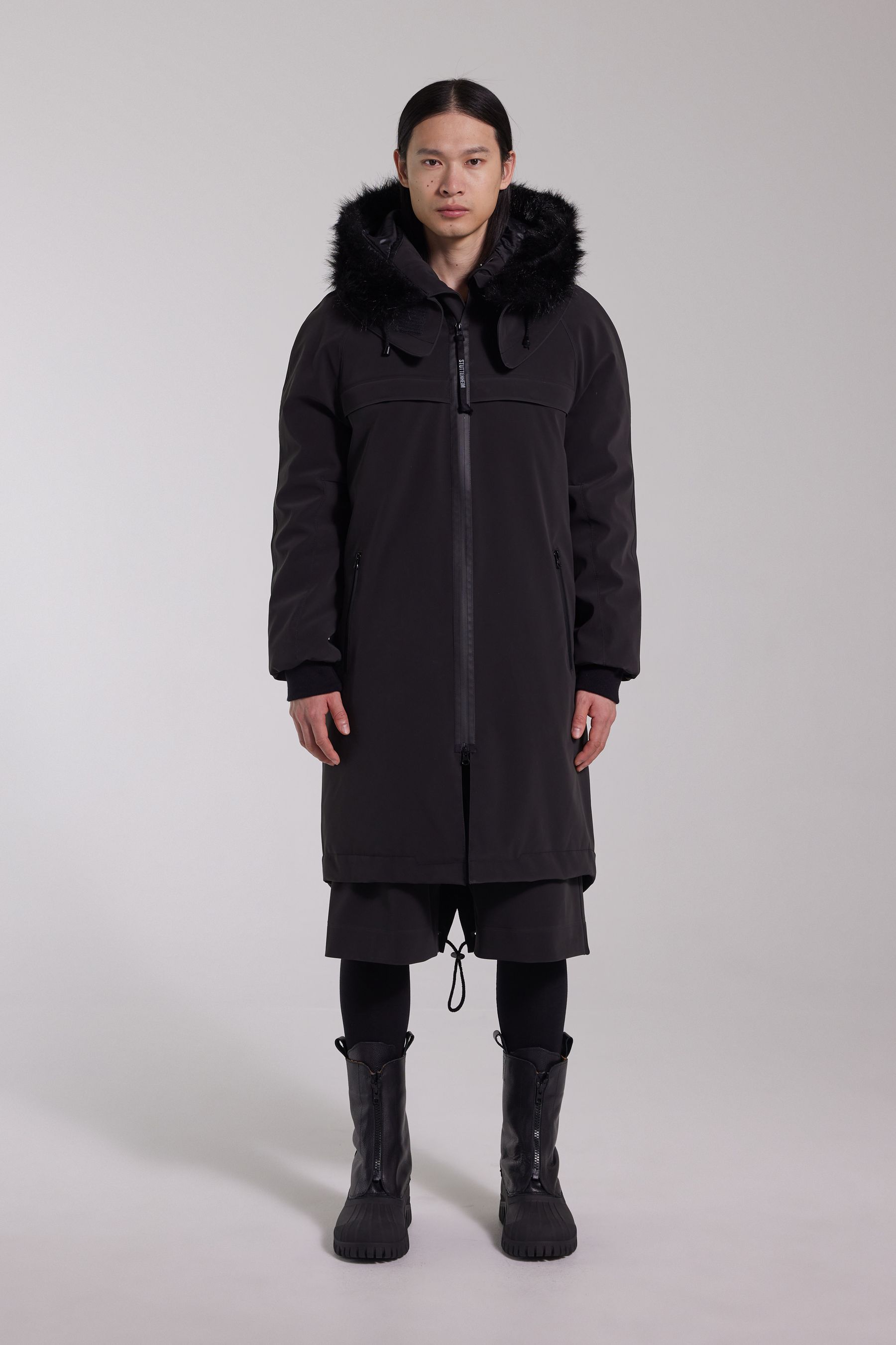 stutterheim kalix matte parka black men jackets parkas