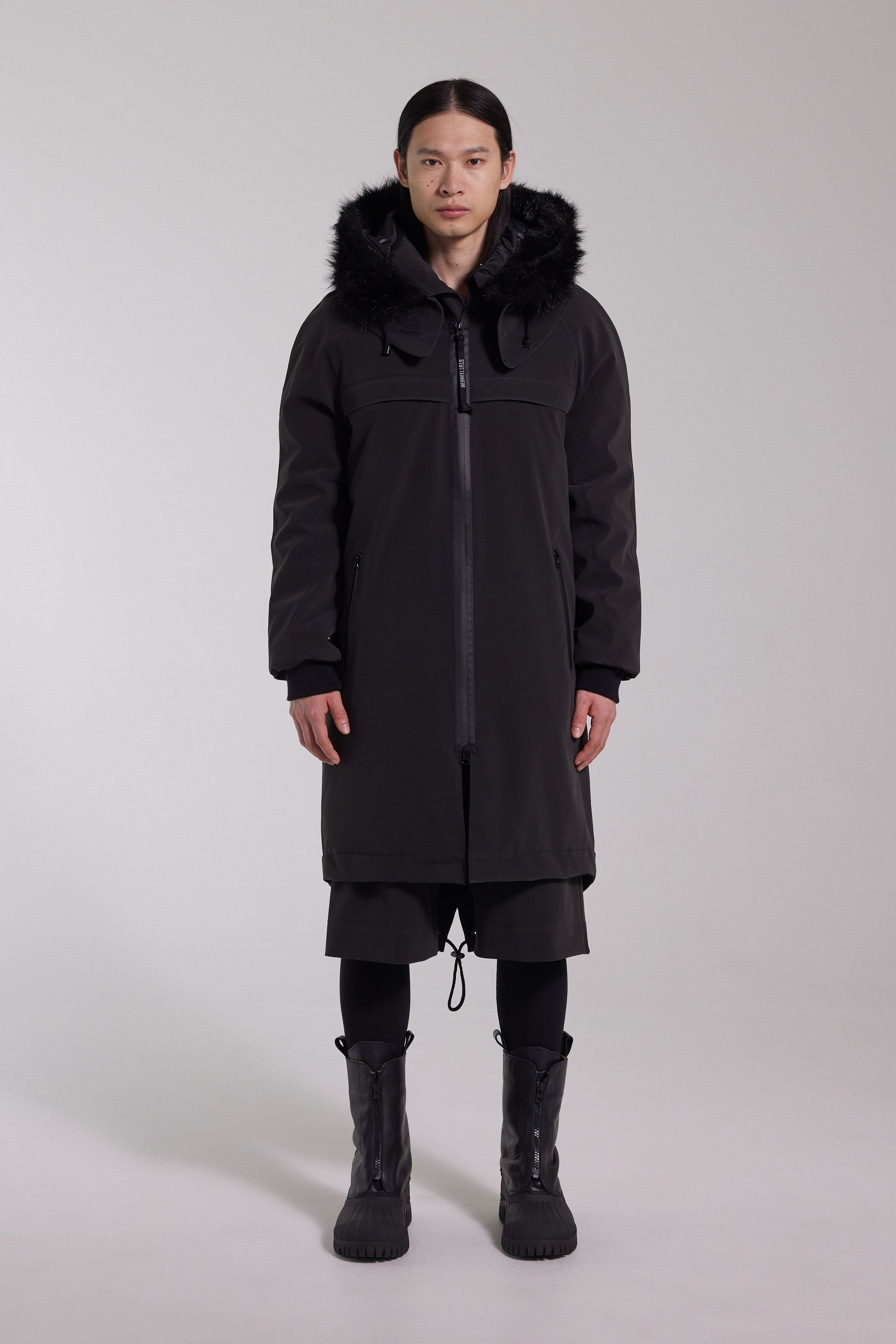 stutterheim kalix matte parka black men jackets parkas