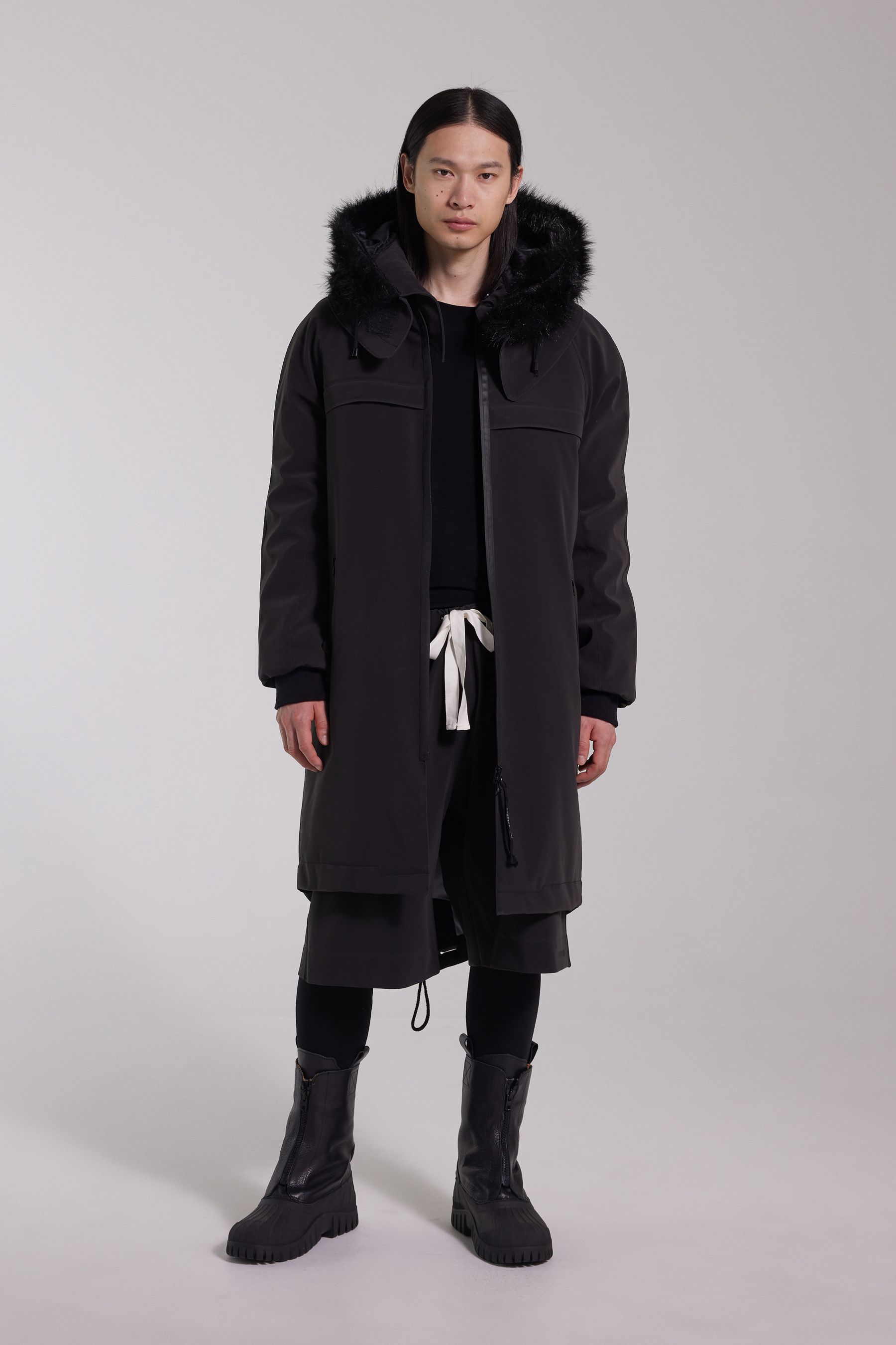 stutterheim kalix matte parka black men jackets parkas