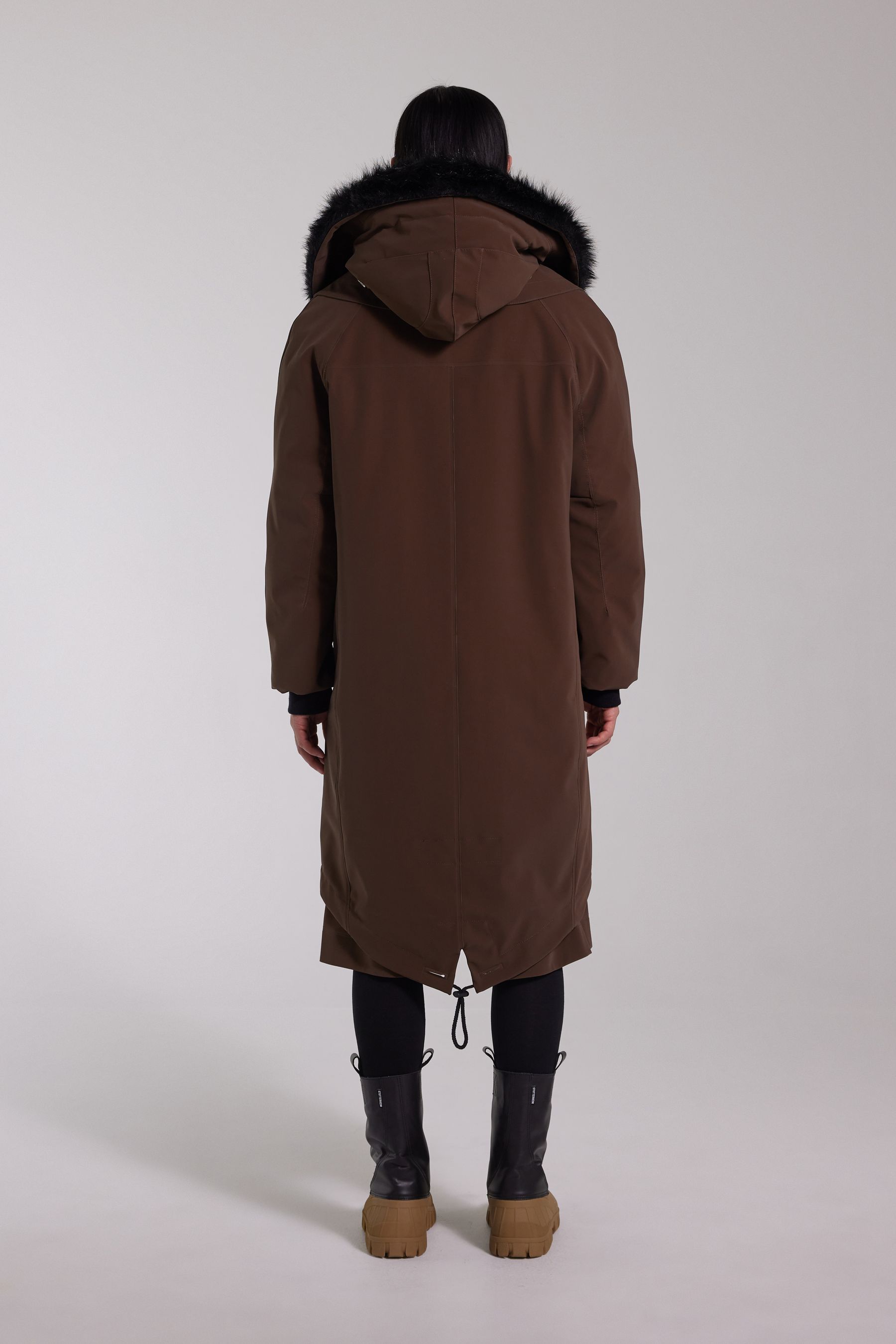 stutterheim kalix matte parka dark brown men jackets parkas