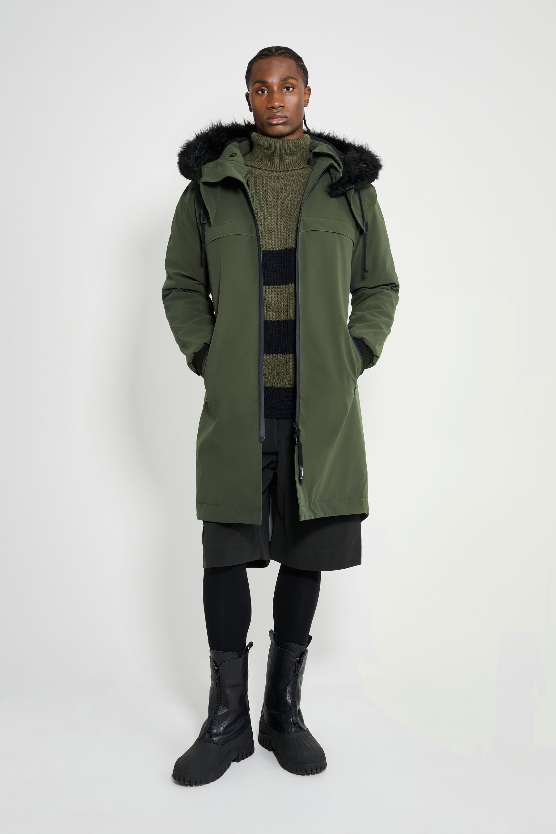 stutterheim kalix parka green men jackets winter-coats