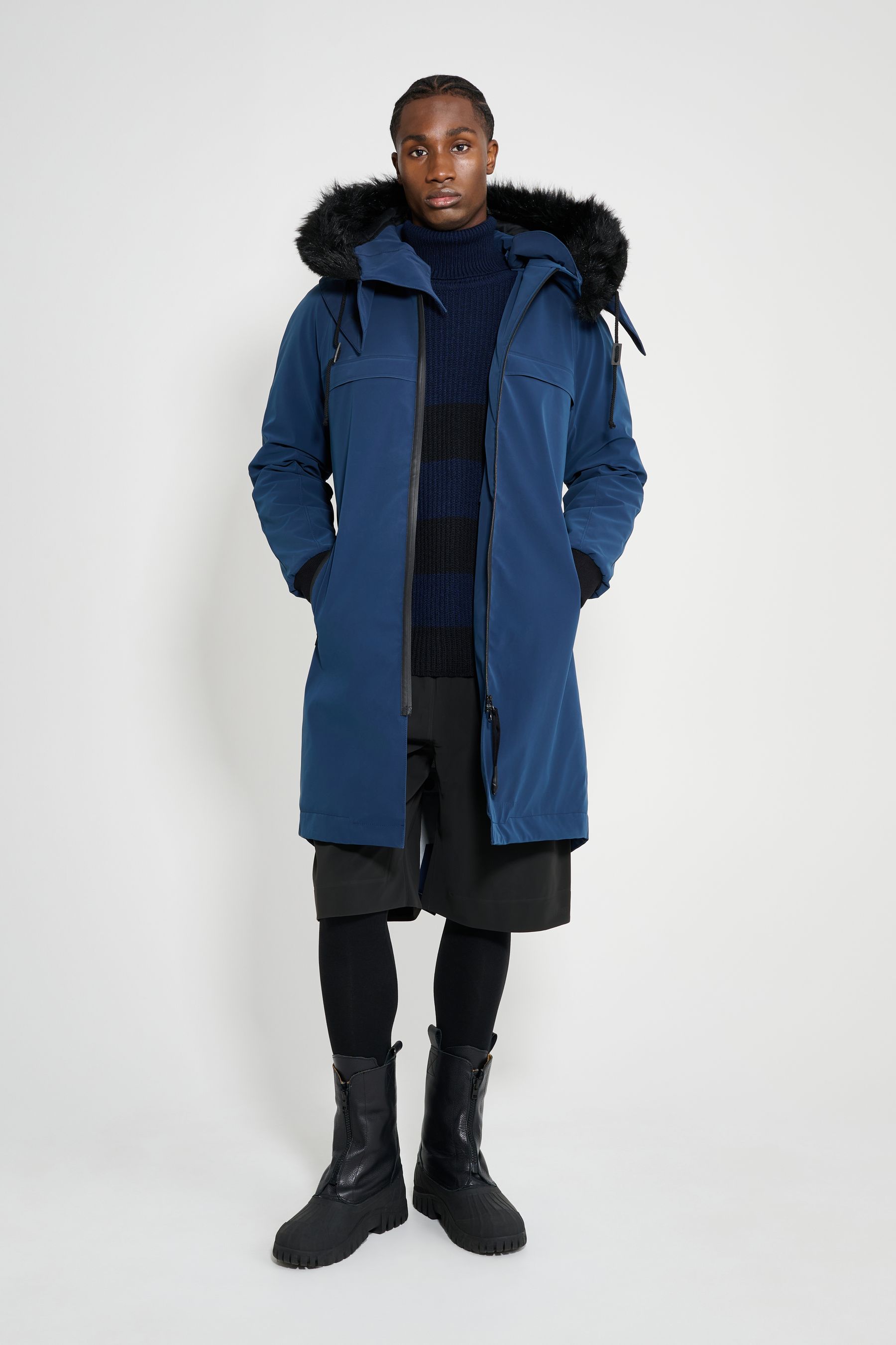 stutterheim kalix parka navy men jackets winter-coats