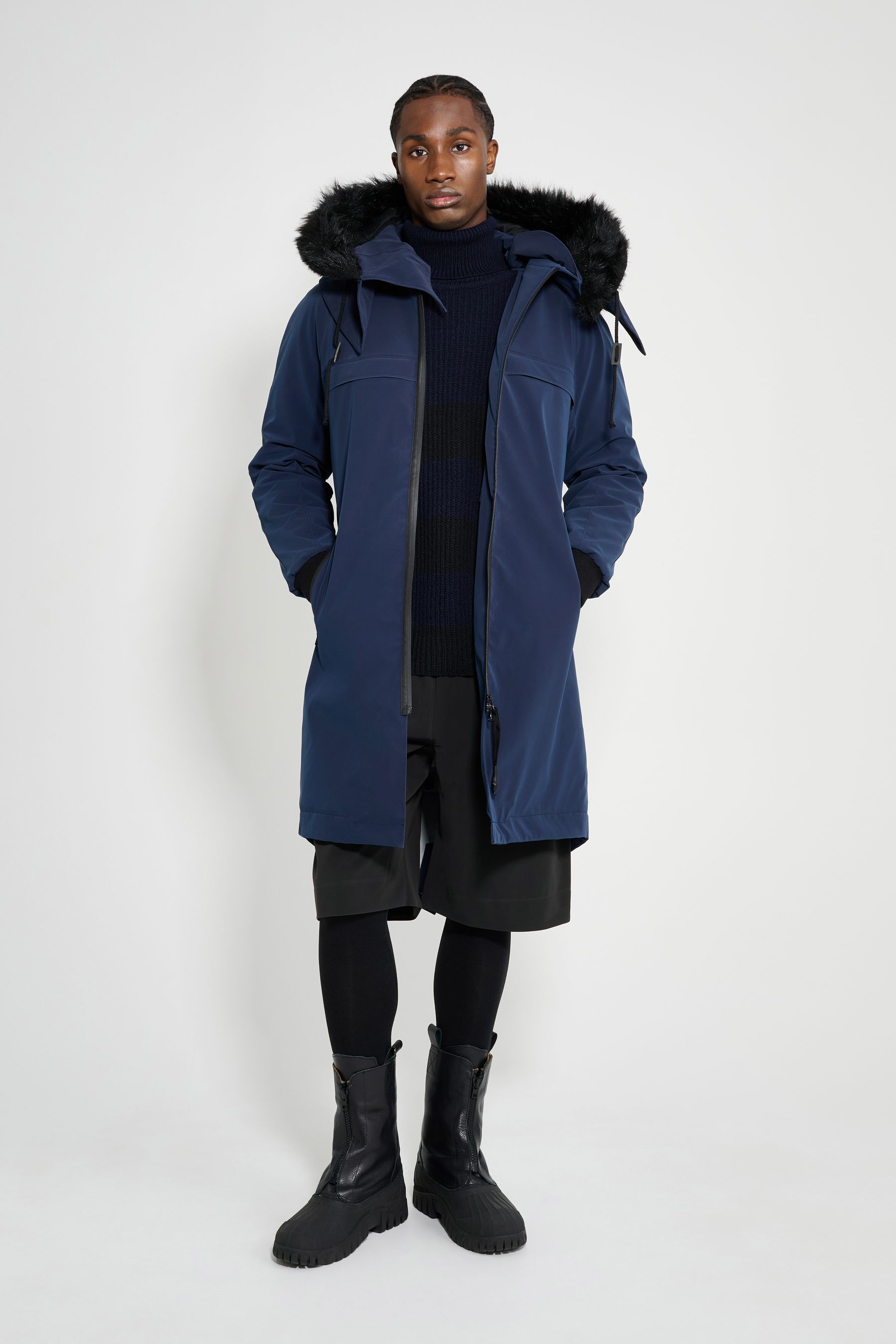 stutterheim kalix parka navy men jackets winter-coats