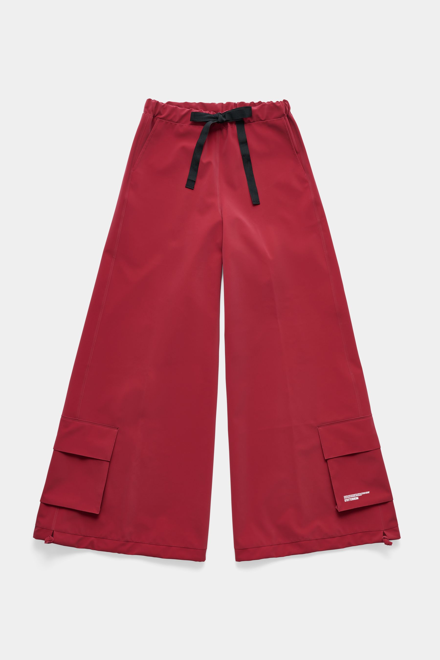 stutterheim karla pocket trousers burgundy women bottoms