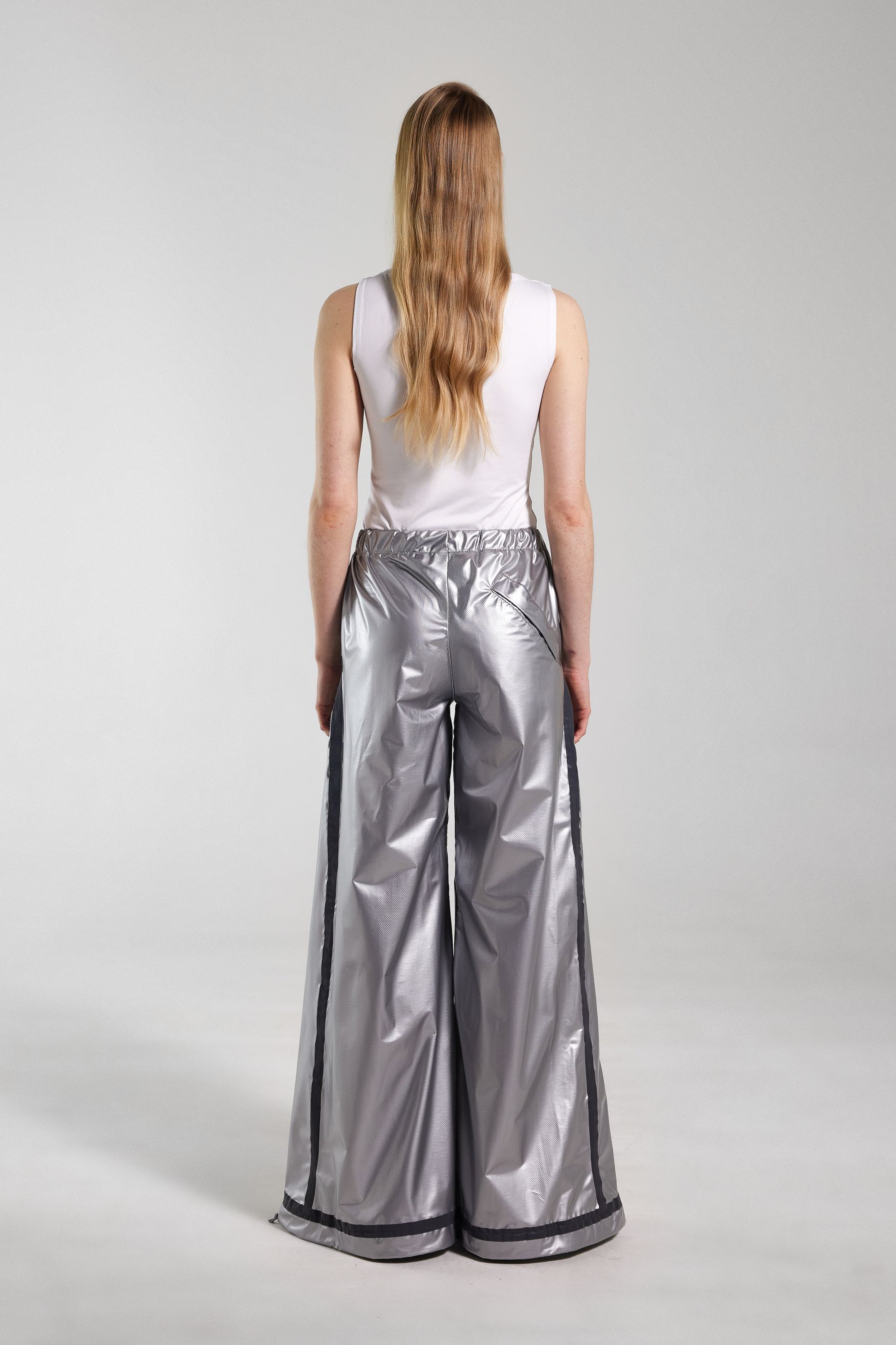 stutterheim karla trousers tape silver women bottoms