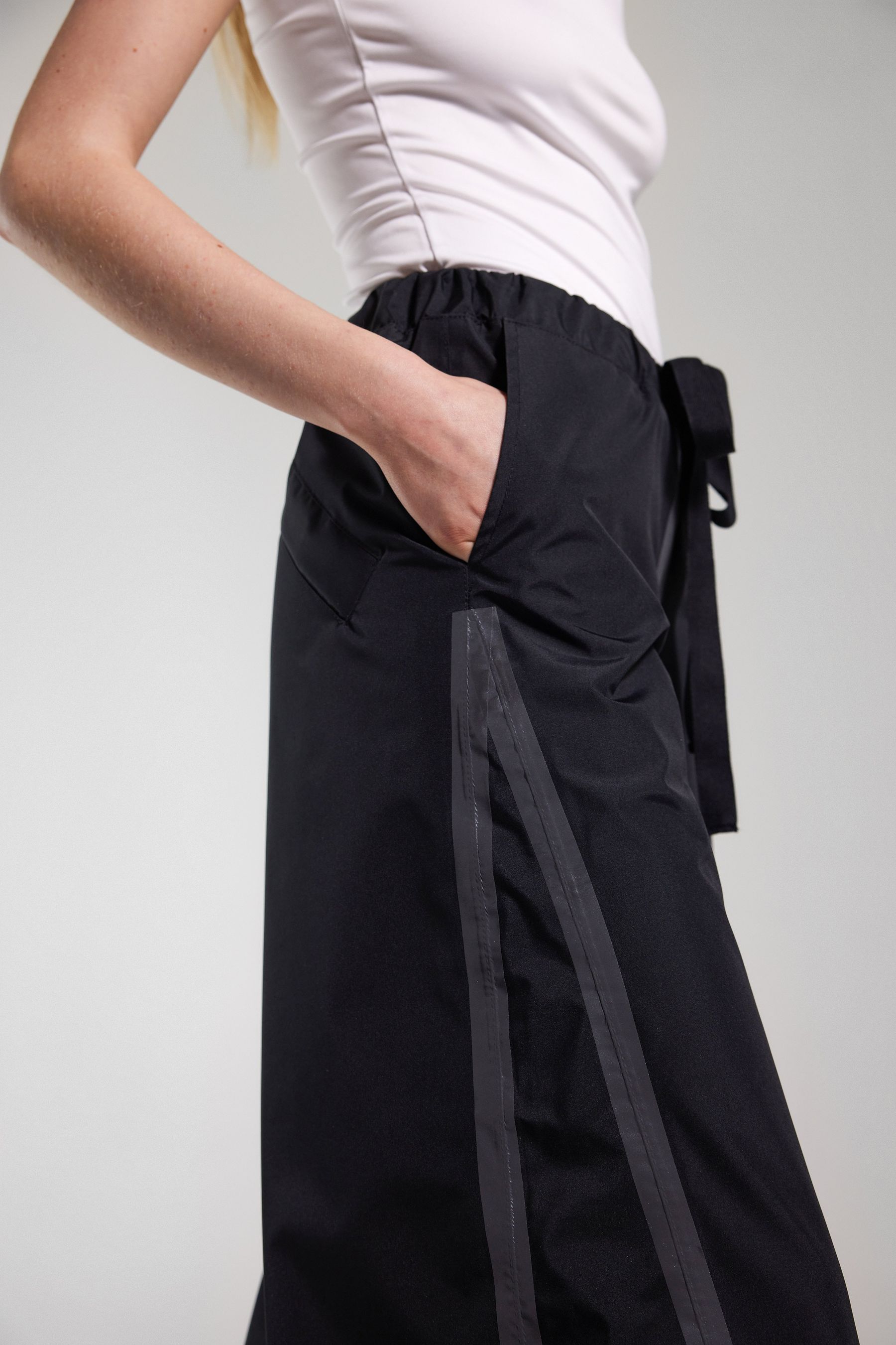 stutterheim karla trousers tape black women bottoms