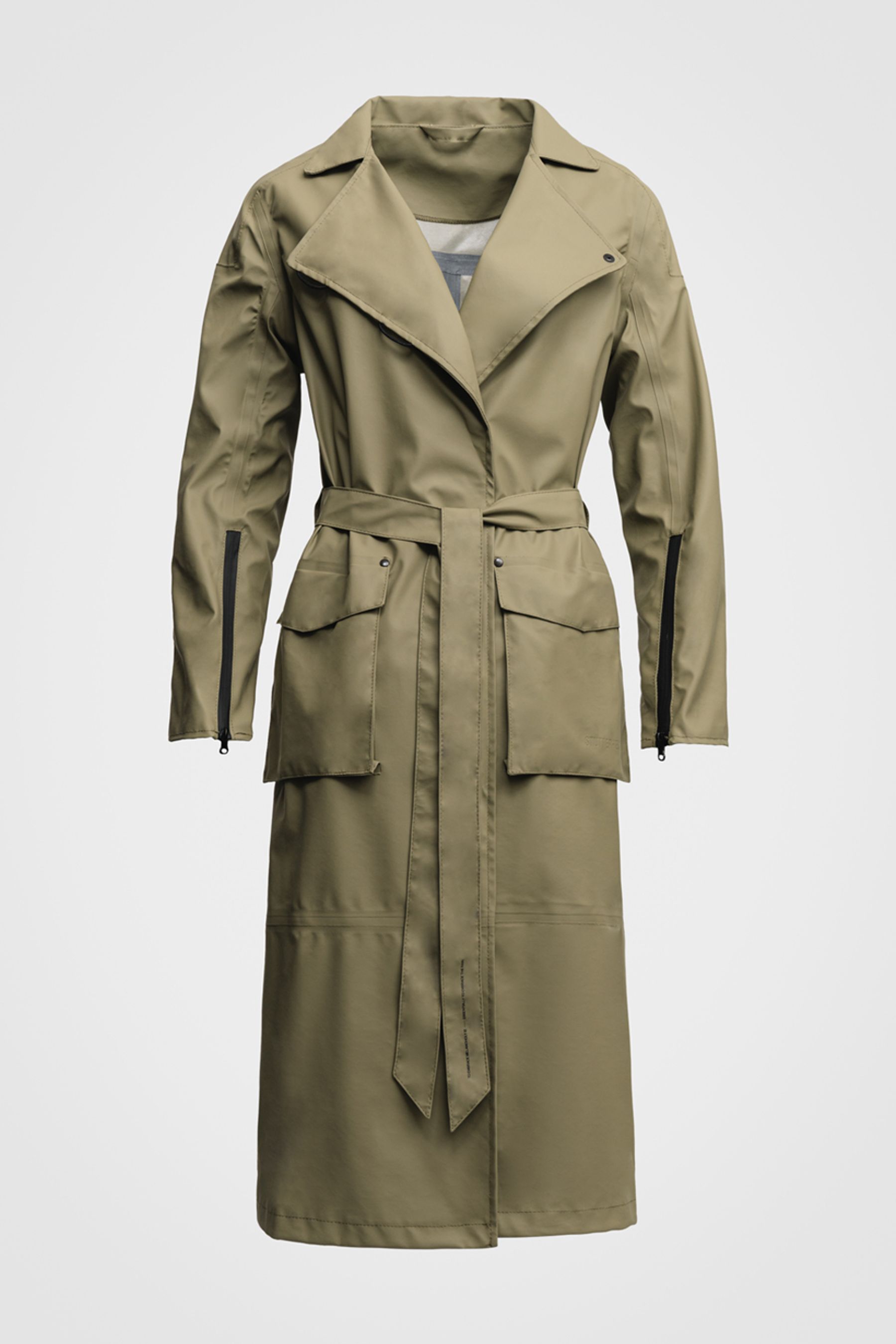 stutterheim kista lightweight trench coat aloe women jackets trench-coats