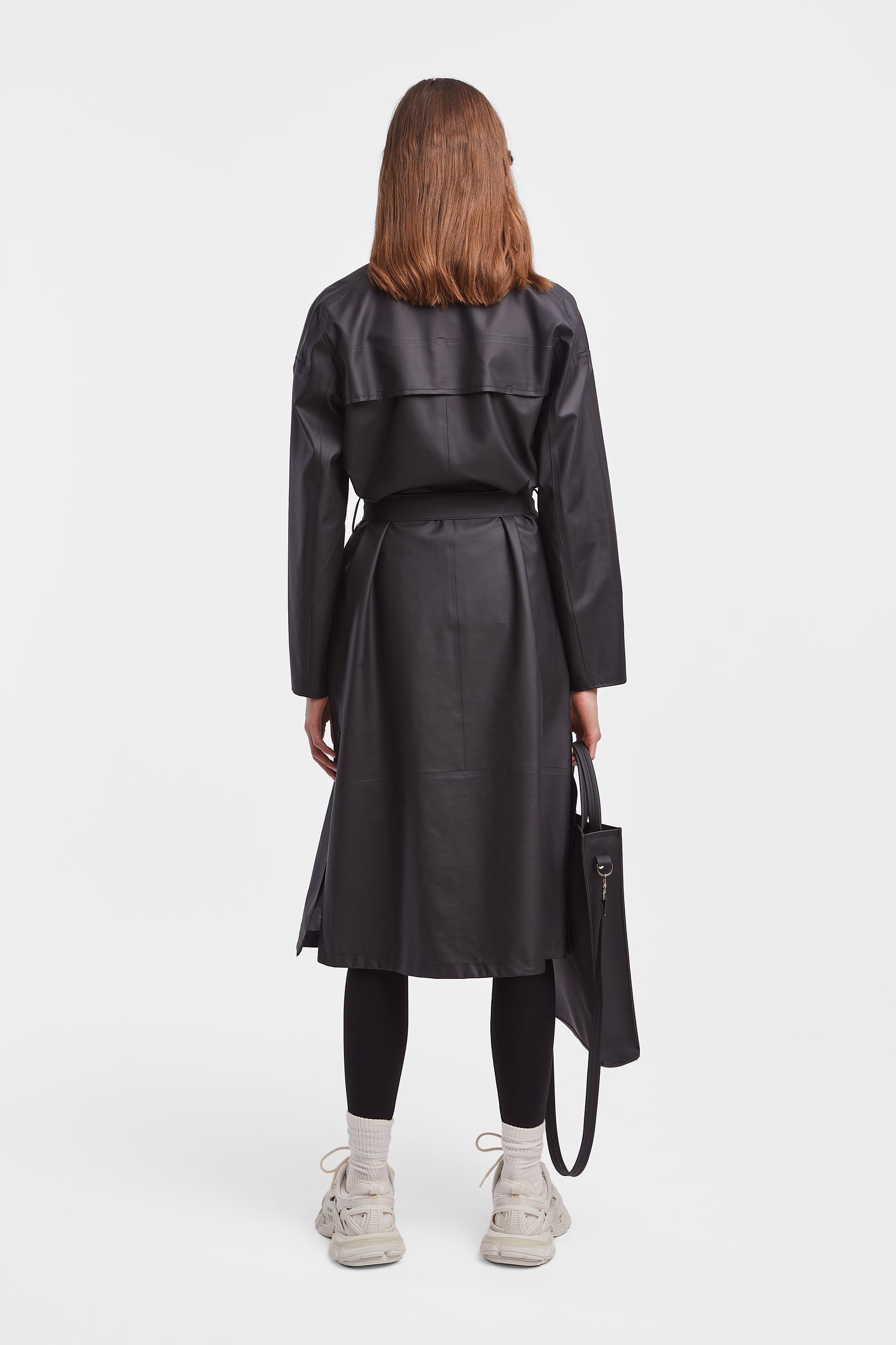 stutterheim kista lightweight trench coat black women jackets trench-coats